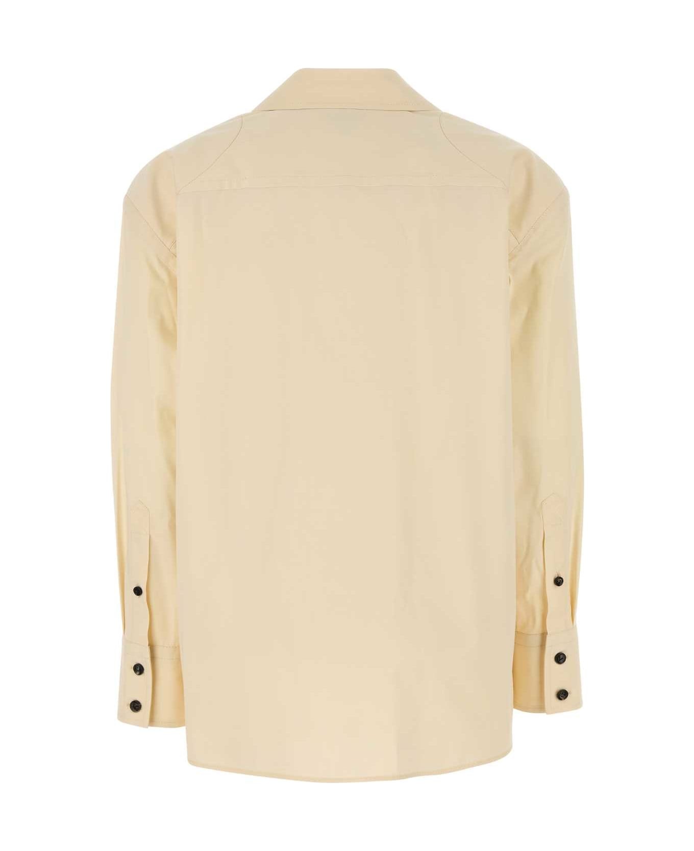 Cream Cotton Blend Shirt - 2