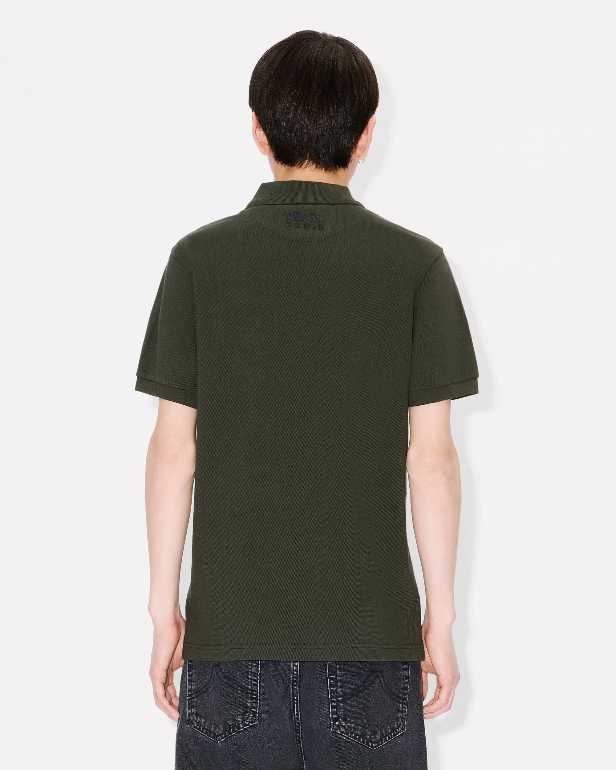 'KENZO Happy Tiger' embroidered slim polo in cotton - 4