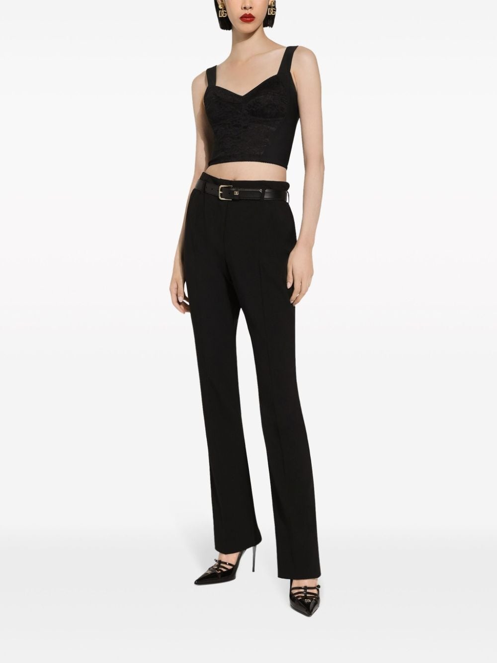 slim-fit tailored trousers - 3