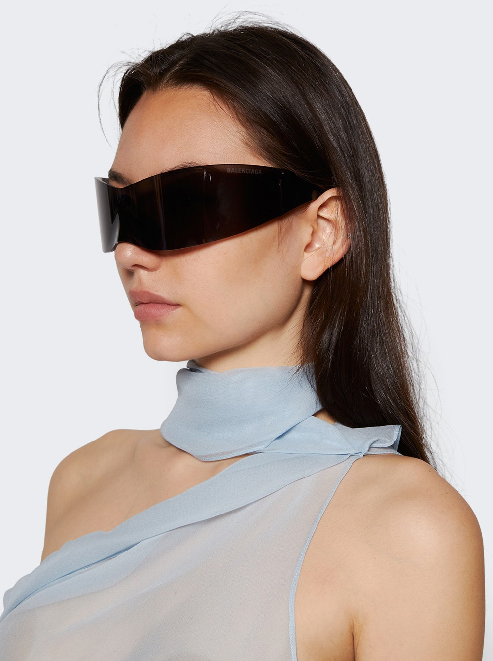 Panther Mask Sunglasses Solid Grey - 3