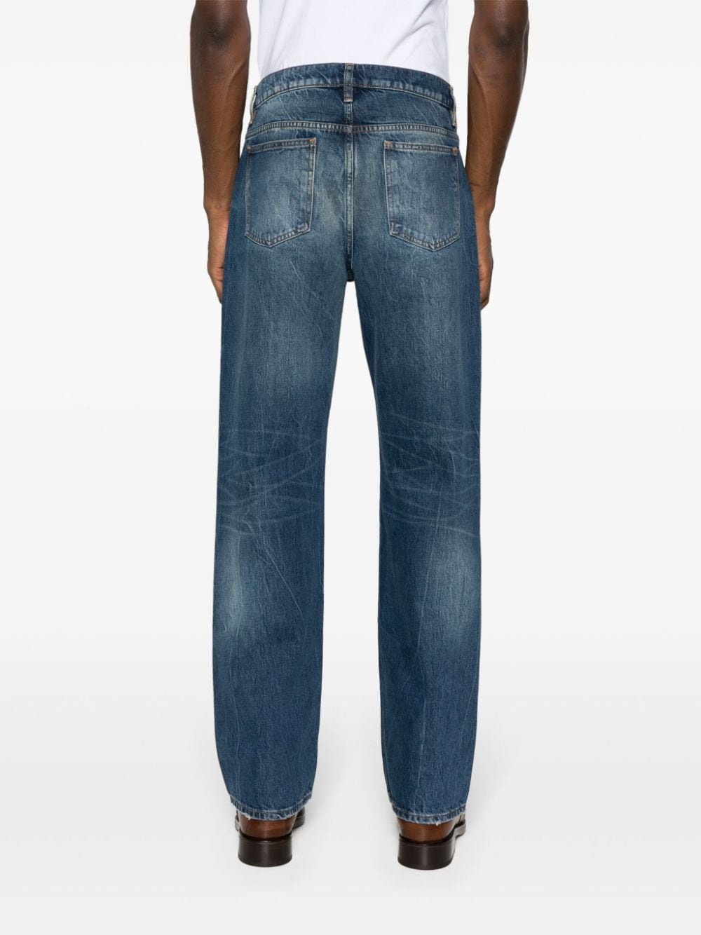 ripped-detailed distressed jeans - 4