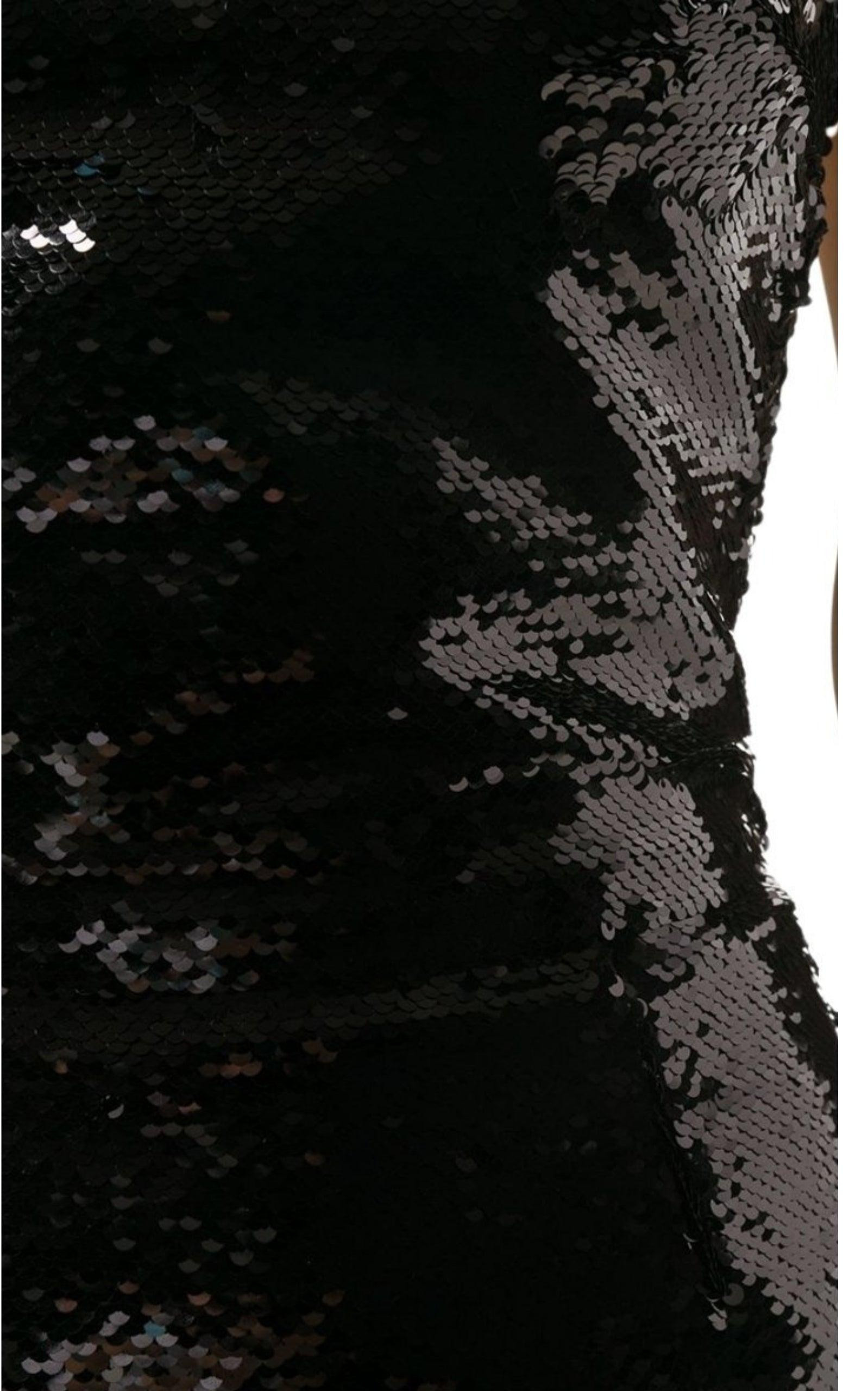 Sequin Embellished Asymmetric Dress - 5