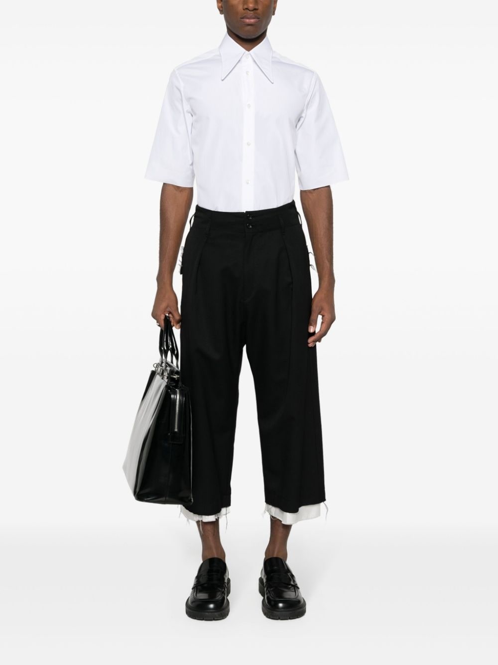 poplin short-sleeved shirt - 2