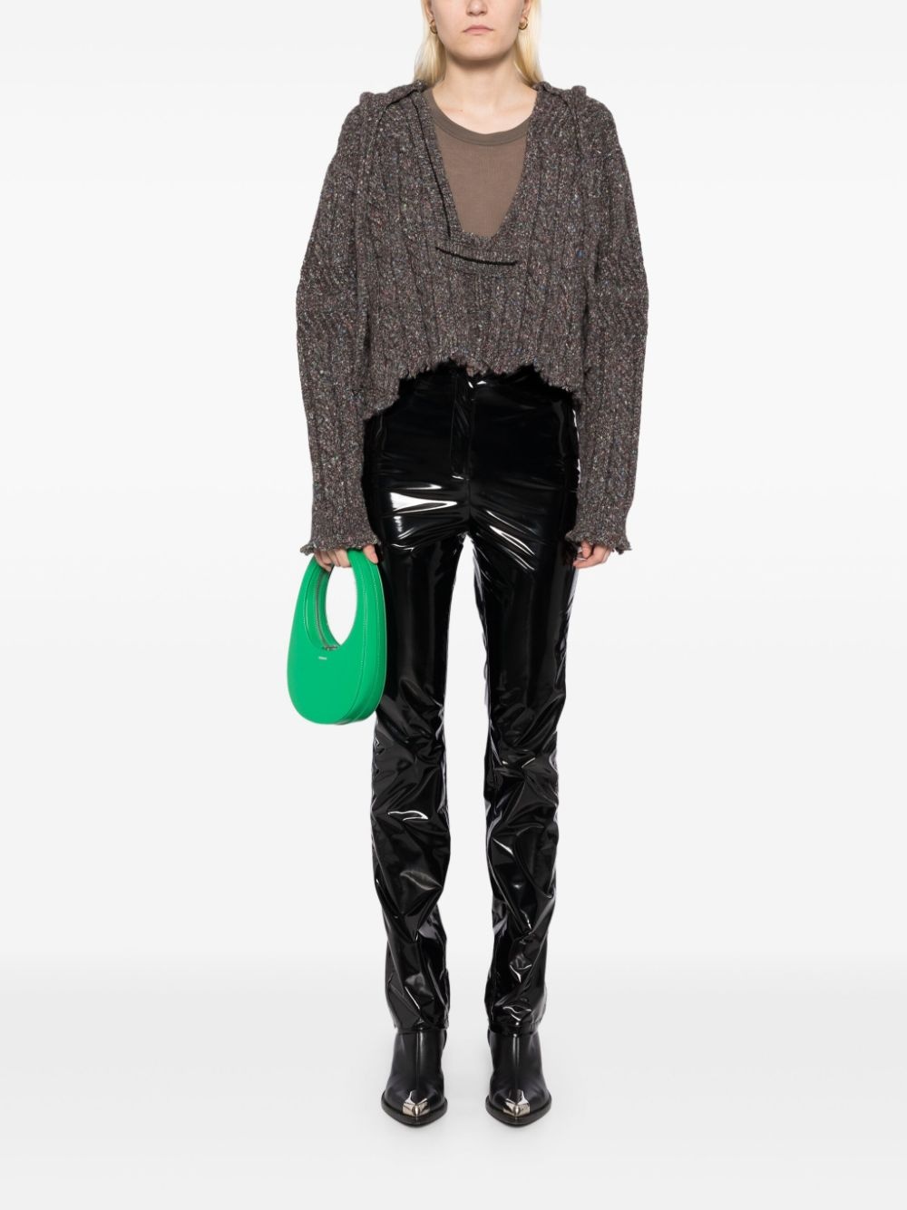 knitted hoodie - 2
