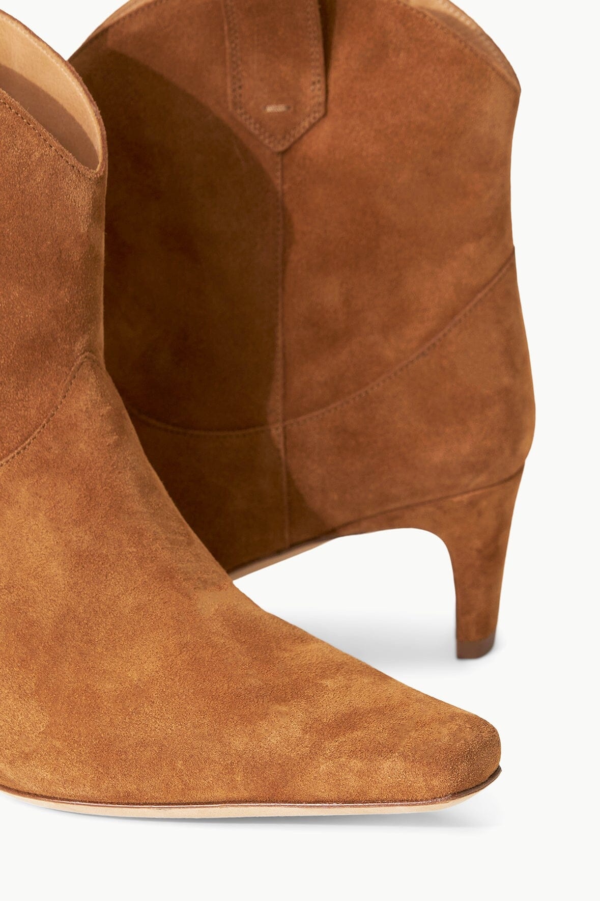 STAUD WESTERN WALLY ANKLE BOOT TAN - 6