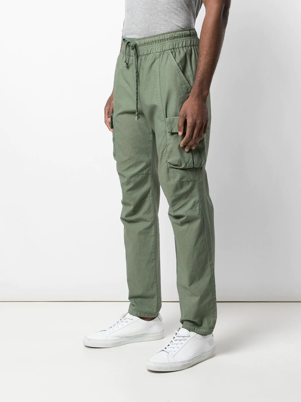 sateen cargo pants - 3