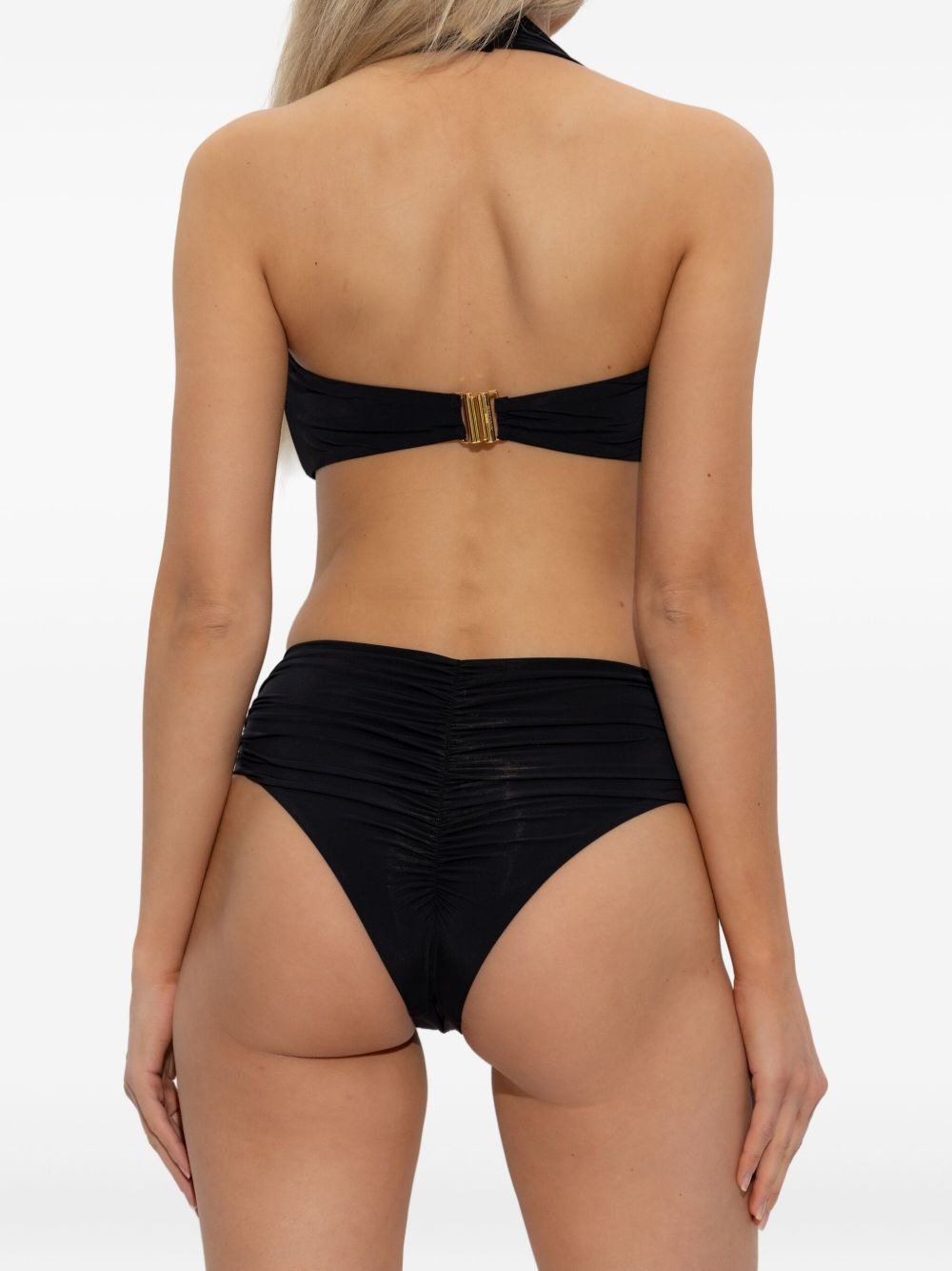 halterneck ruched bikini - 4