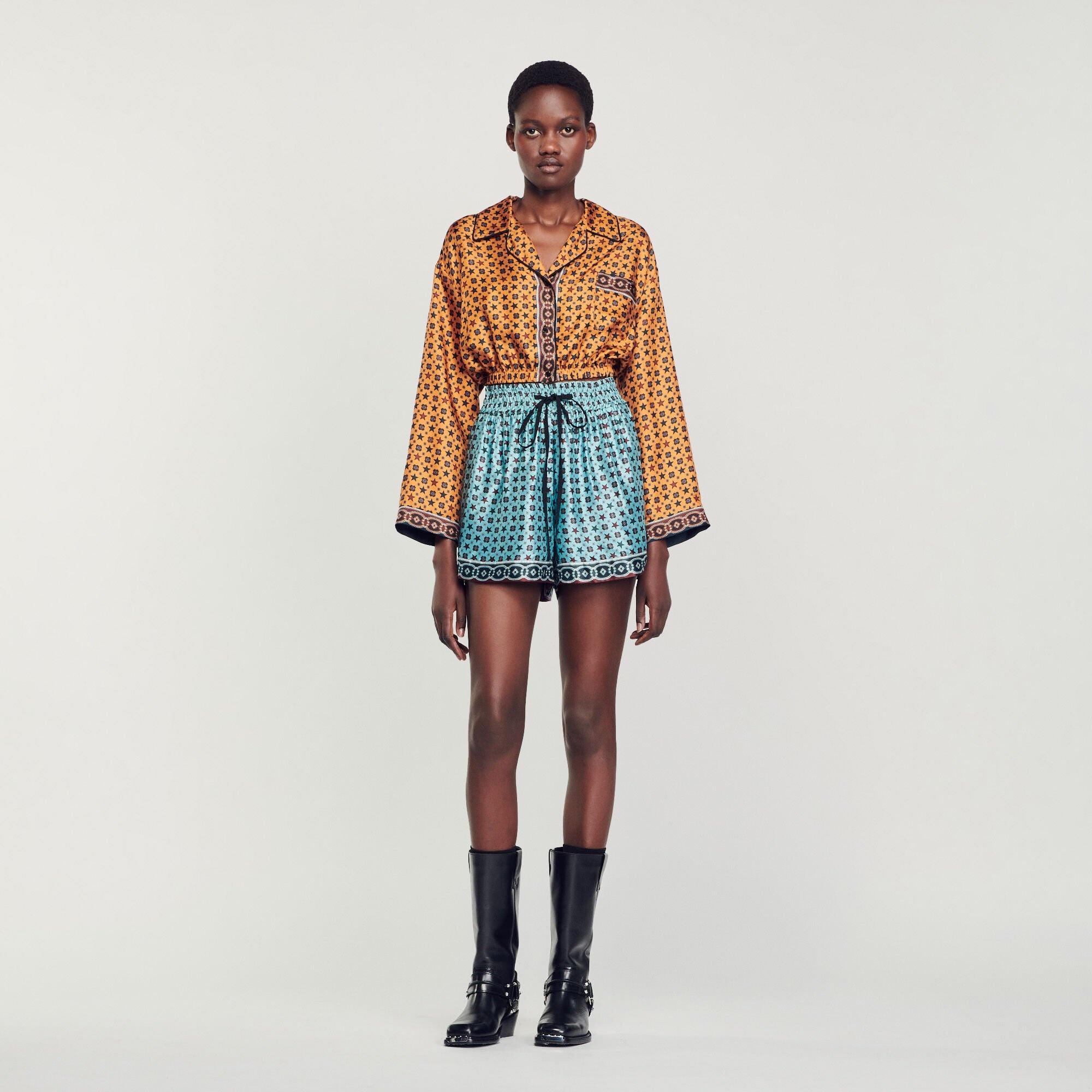 PRINTED CROPPED SHIRT - 2
