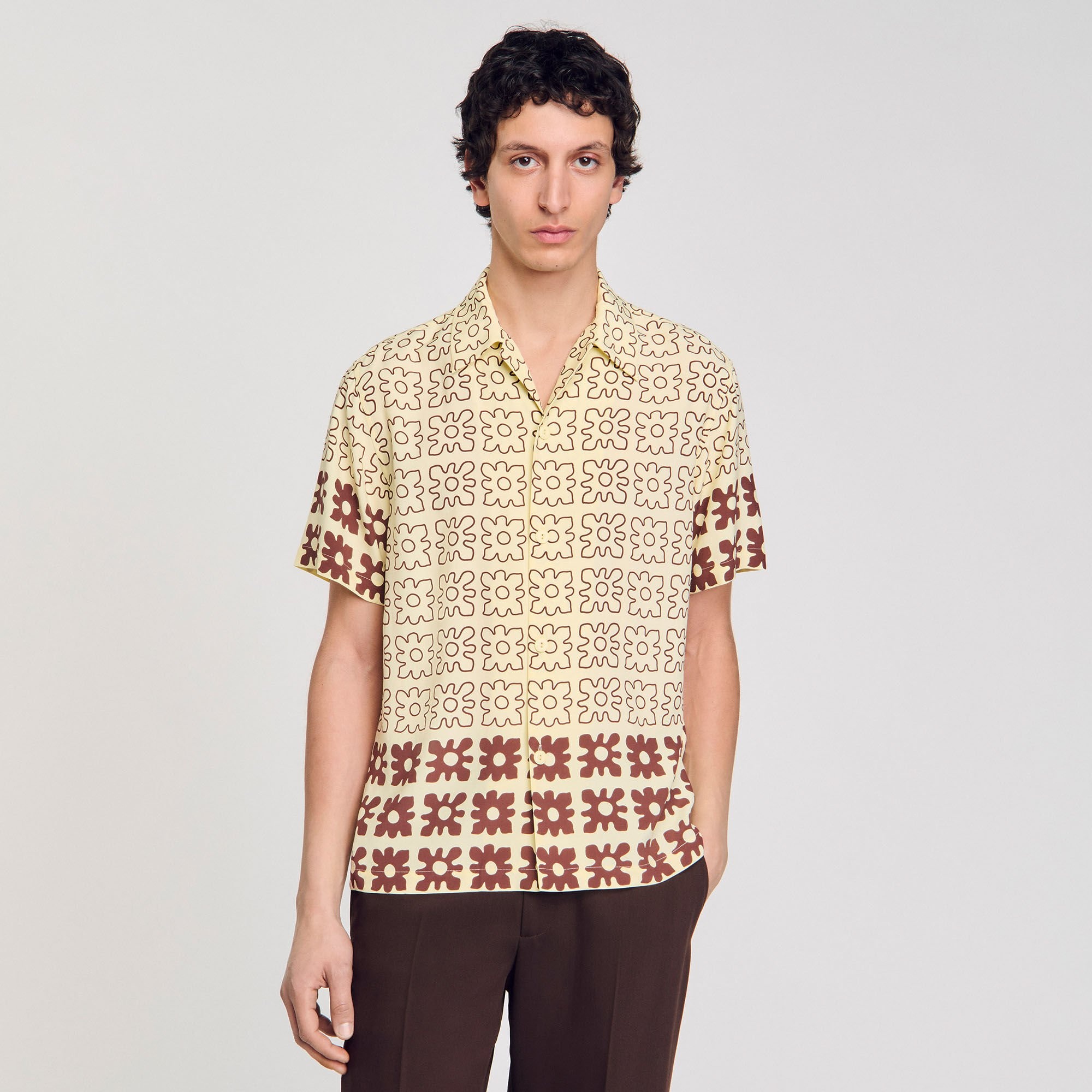 FLORAL MOTIF SHIRT - 4