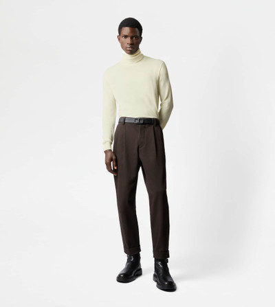 Tod's TURTLENECK IN WOOL AND SILK - WHITE outlook