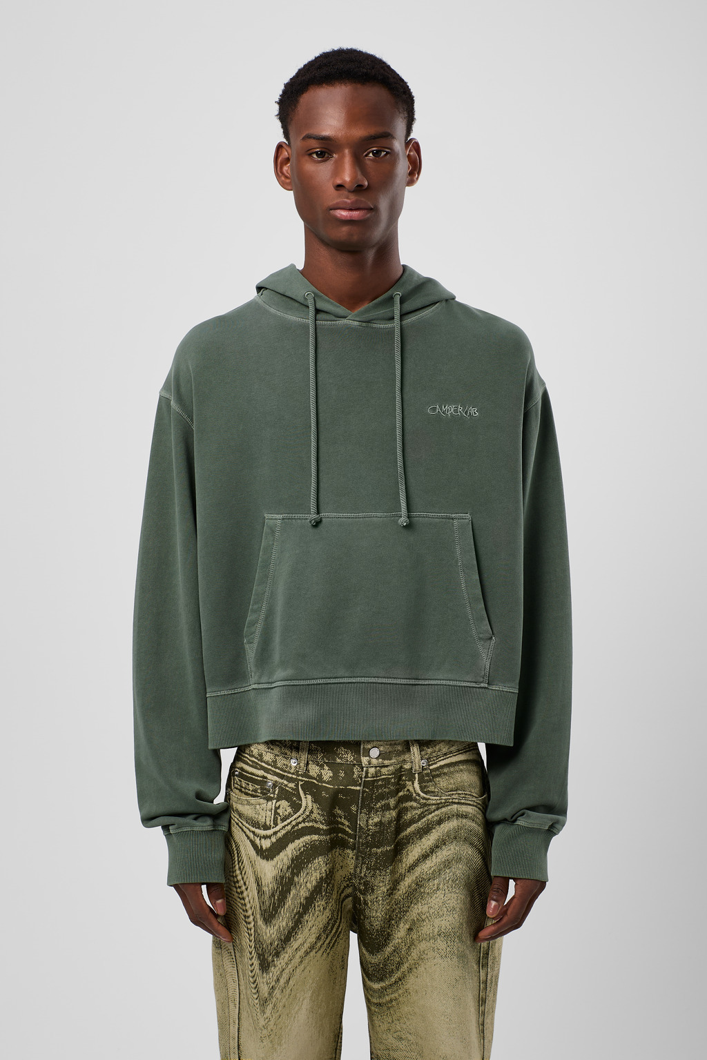 Green Cotton Hoodie - 2