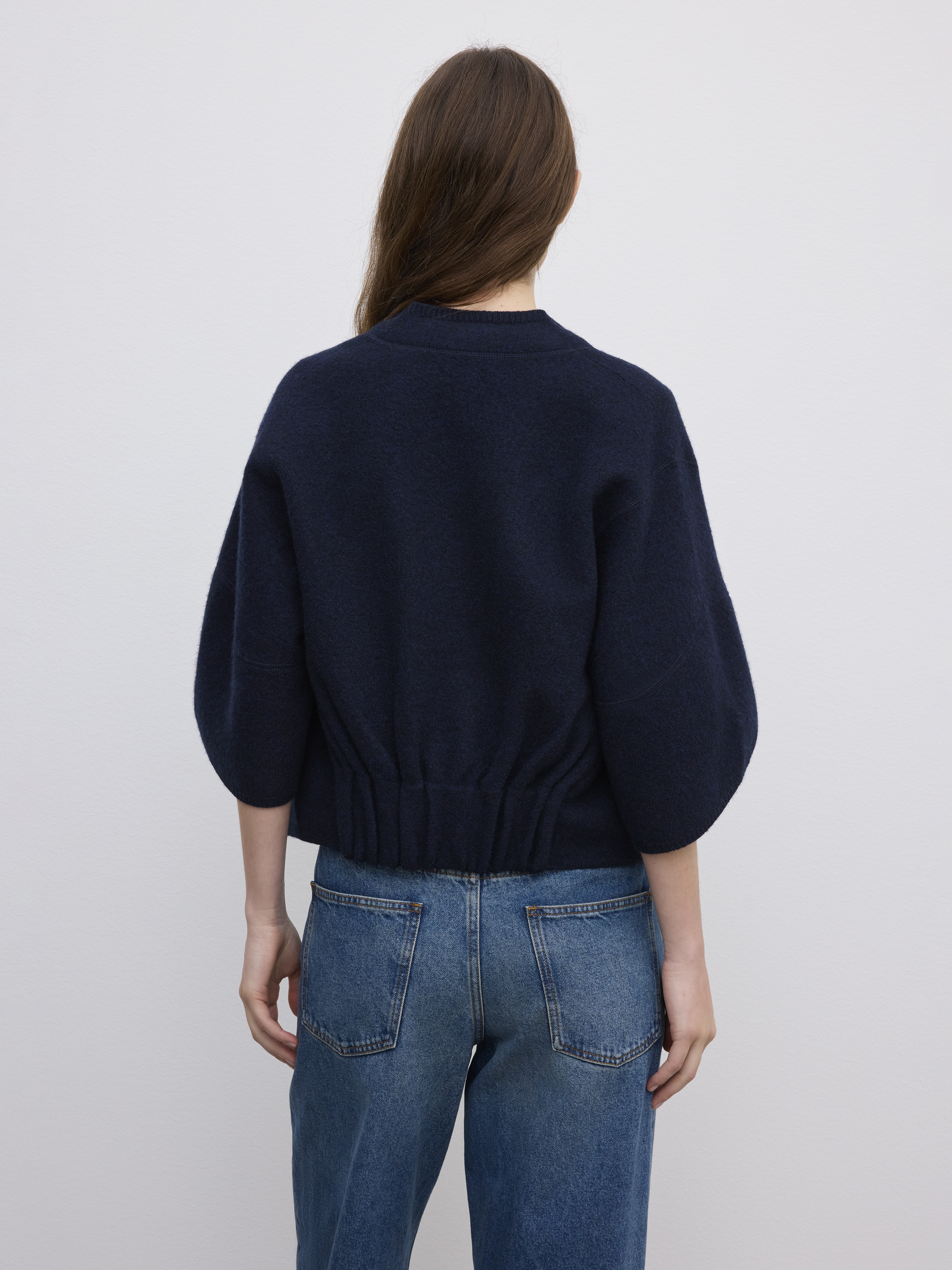 Short wool cardigan - 6