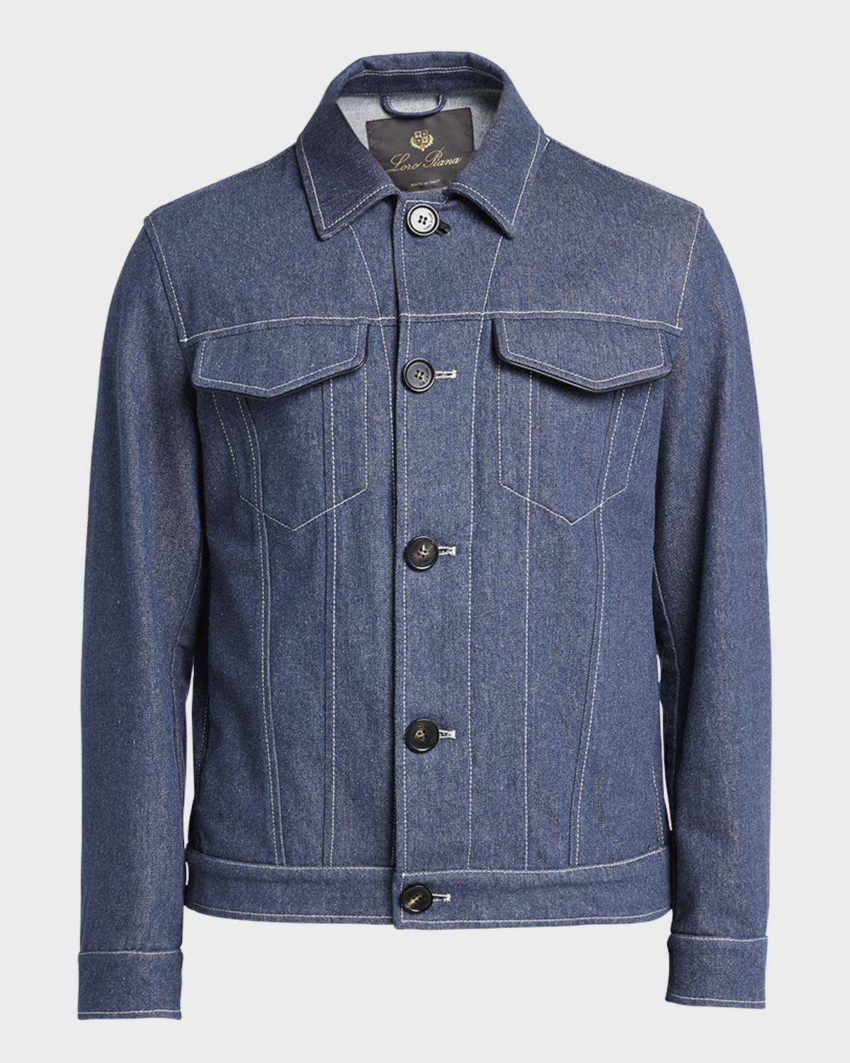 Men's Neive Button-Front Denim Jacket - 1