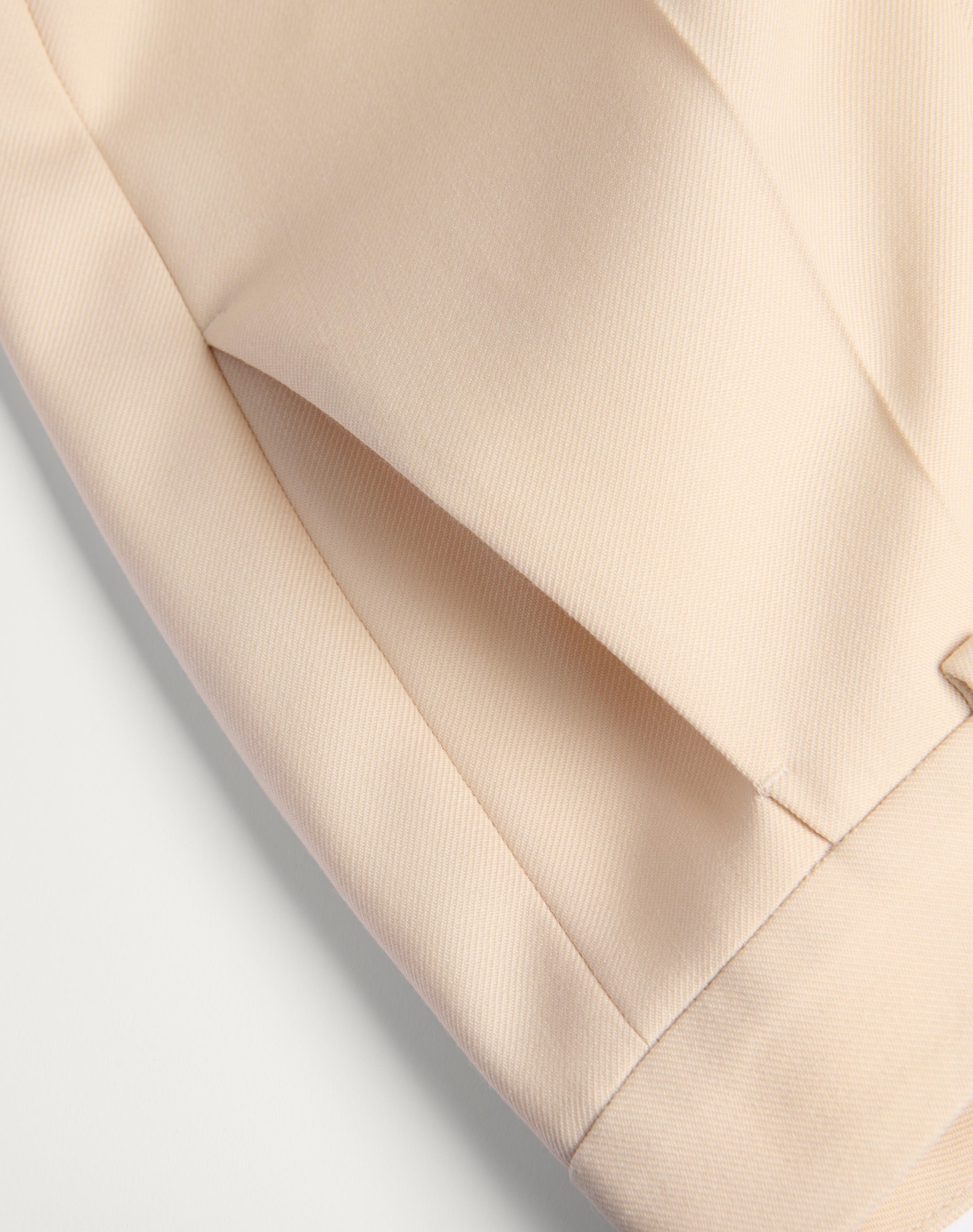 WOOL GABARDINE TROUSERS WITH JACQUARD HEM - 8