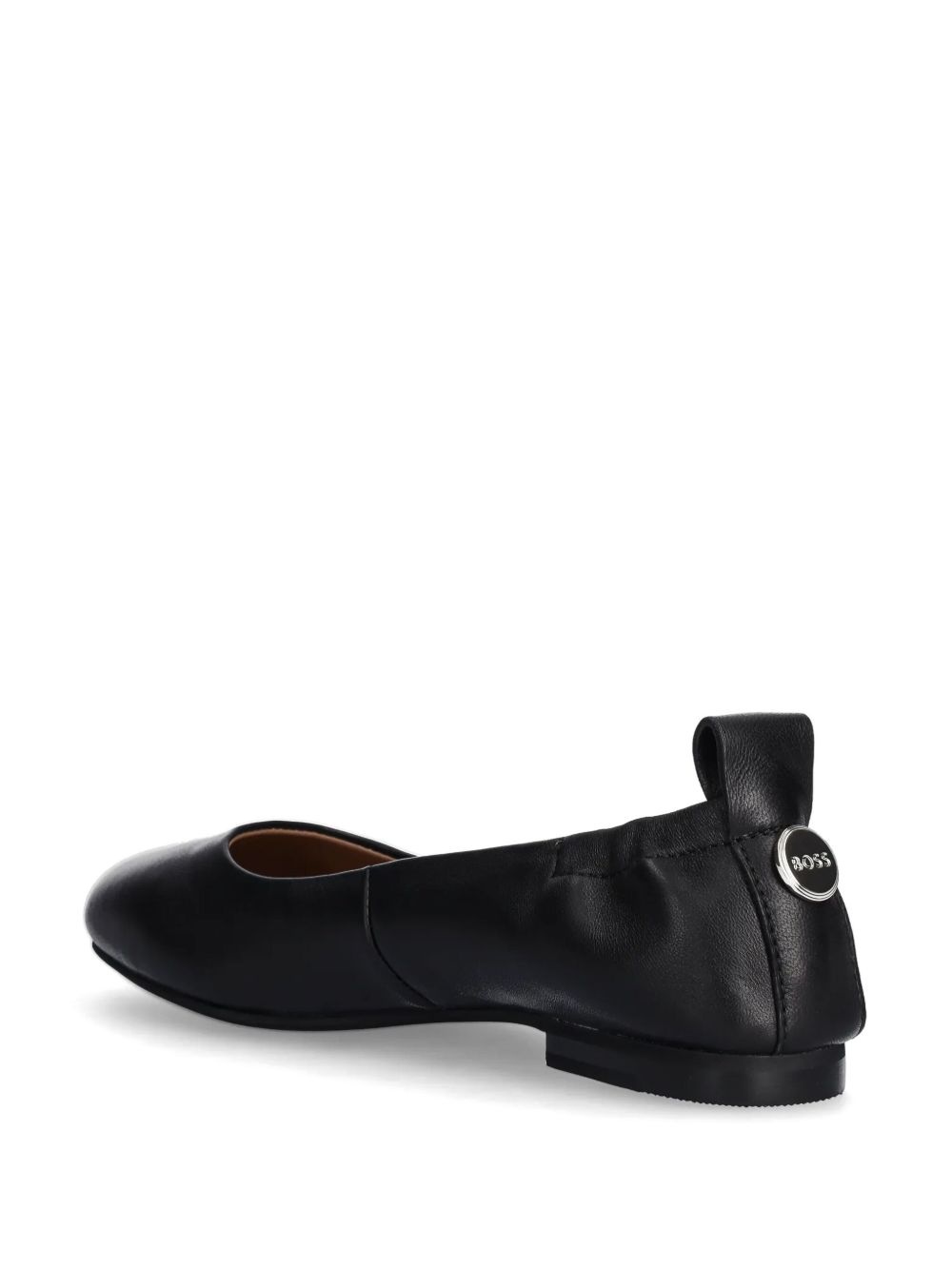 logo-plaque ballerina shoes - 3