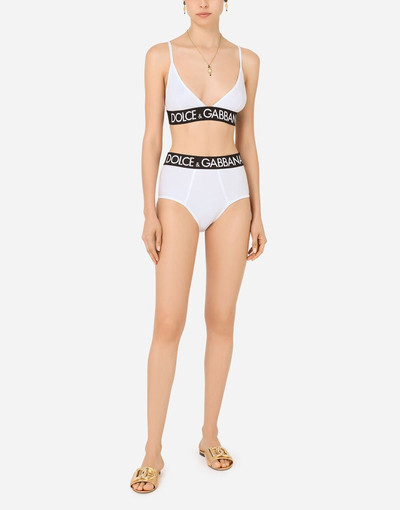 Dolce & Gabbana High-waisted briefs with branded elastic outlook