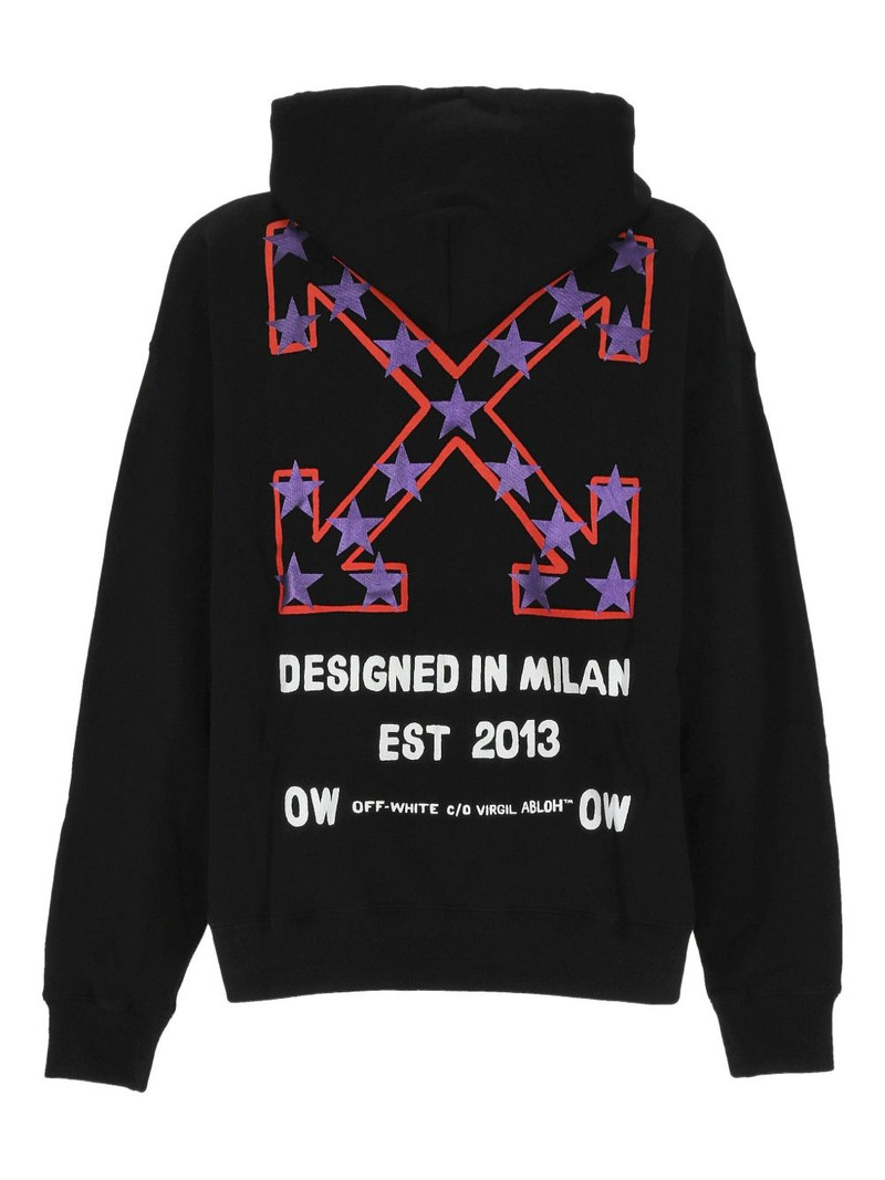 Off-White logo-print hoodie outlook