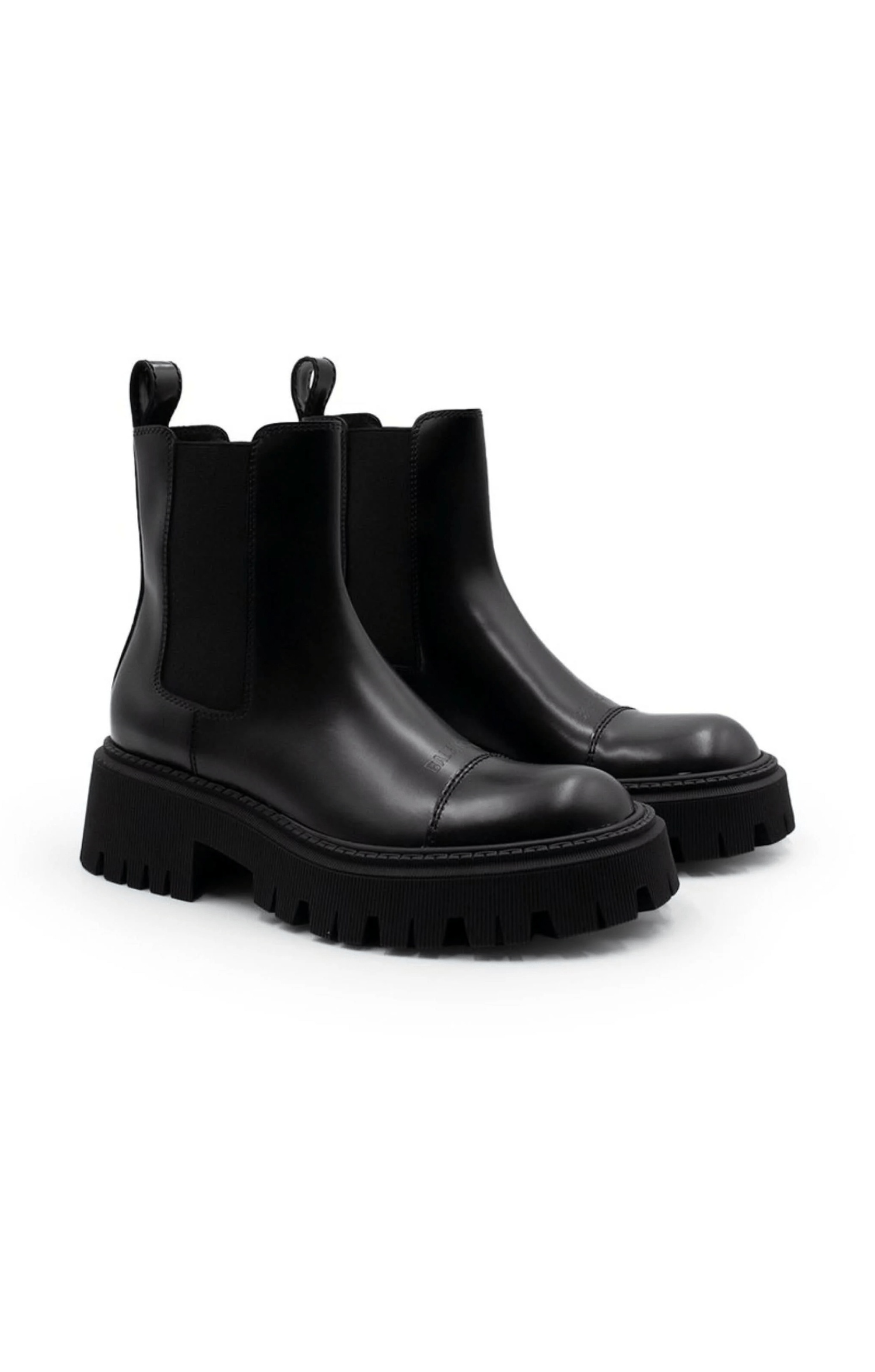Tractor Ankle Boots in Black - 2