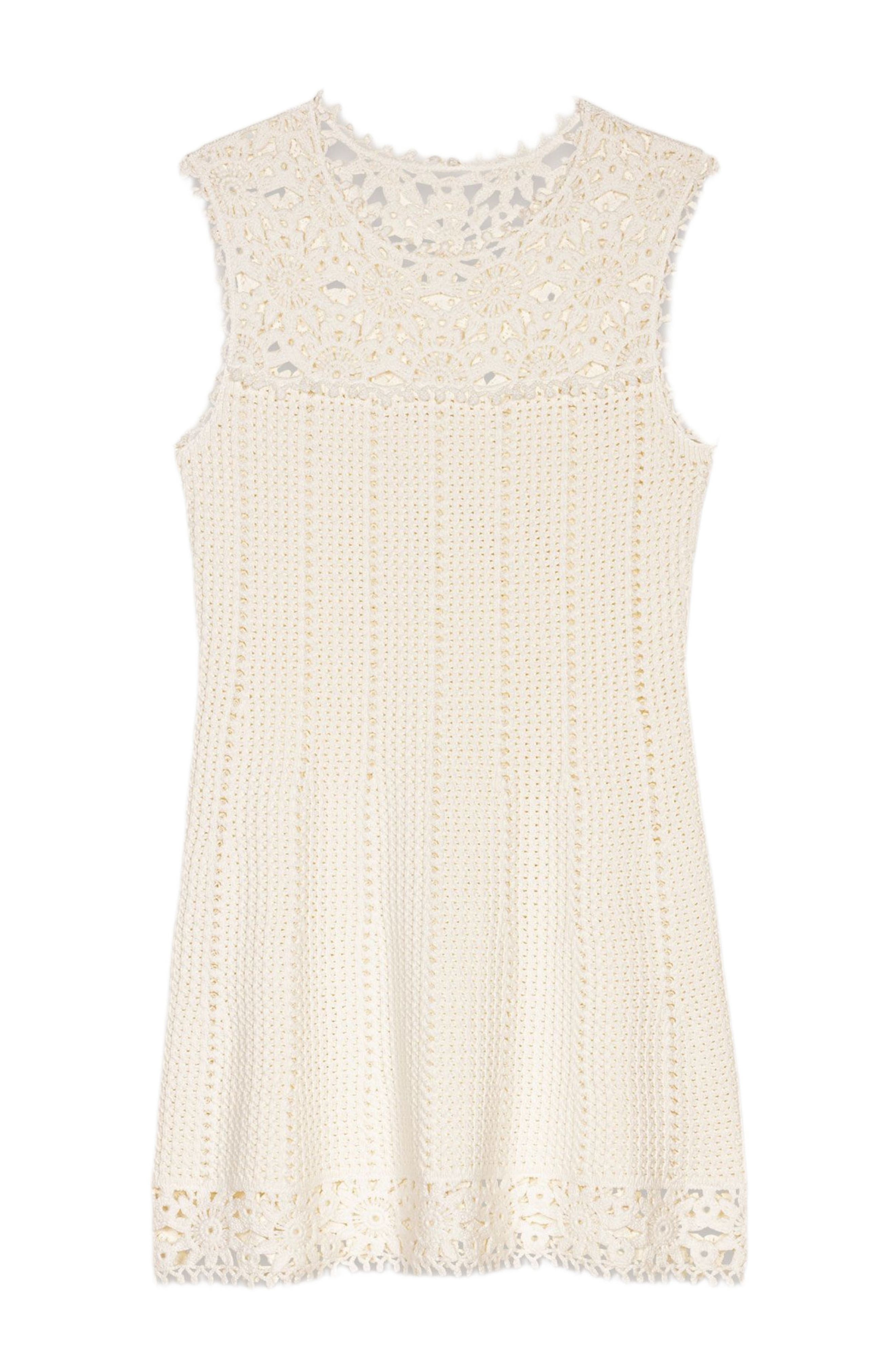 maje Mini crochet dress in White at Nordstrom - 6
