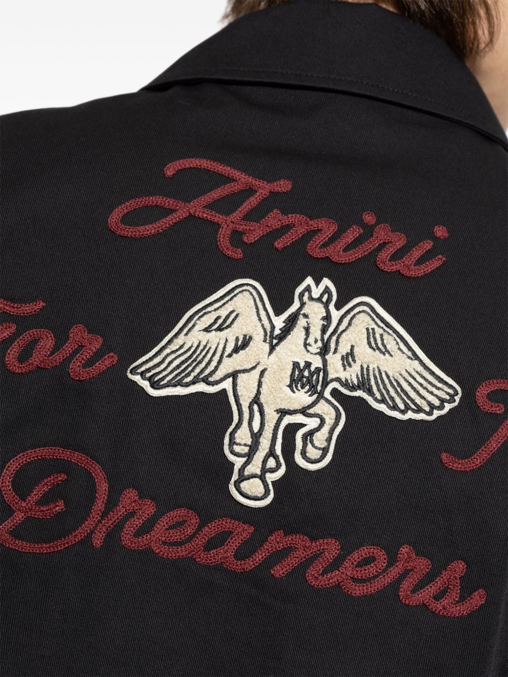 logo-embroidered jacket - 5