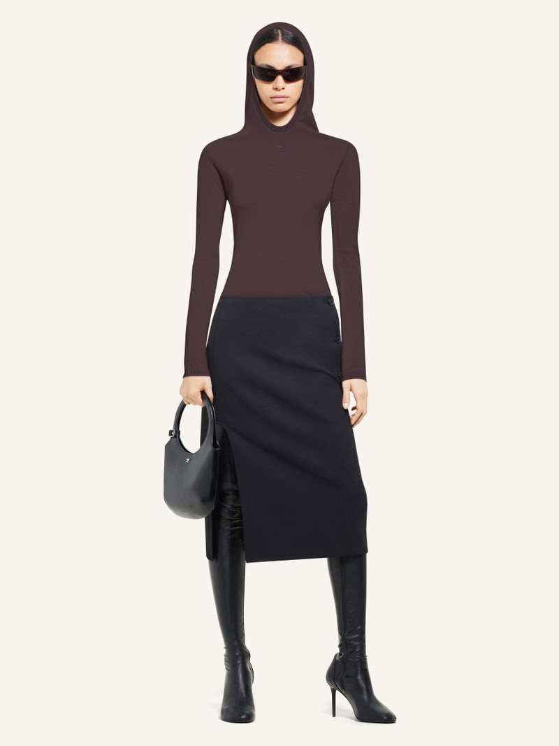 courrèges LIGHT KNIT HOODIE outlook