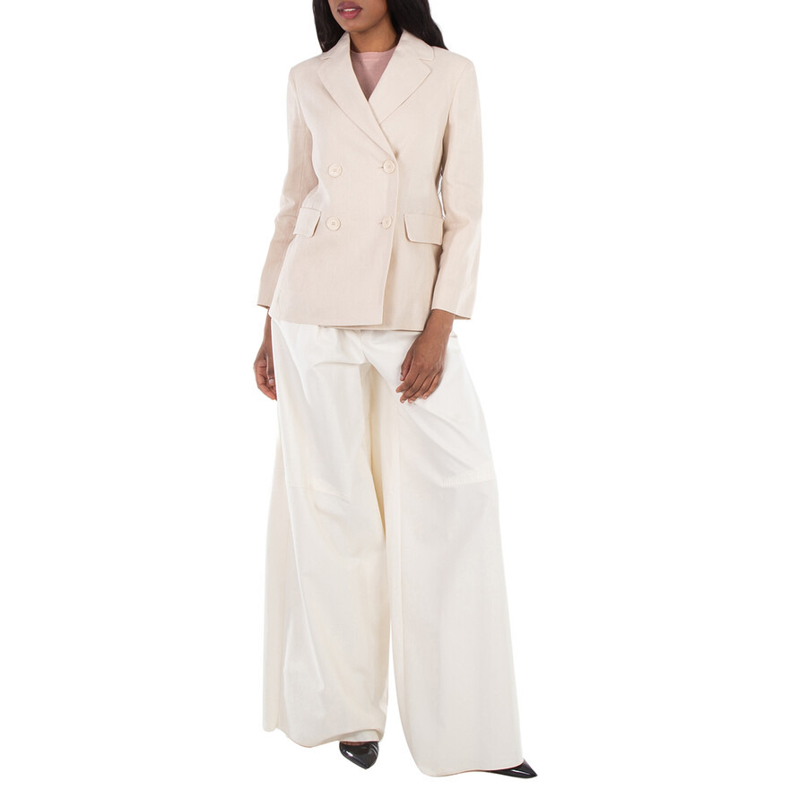 Max Mara Laura Double-Breasted Linen Blazer - 3