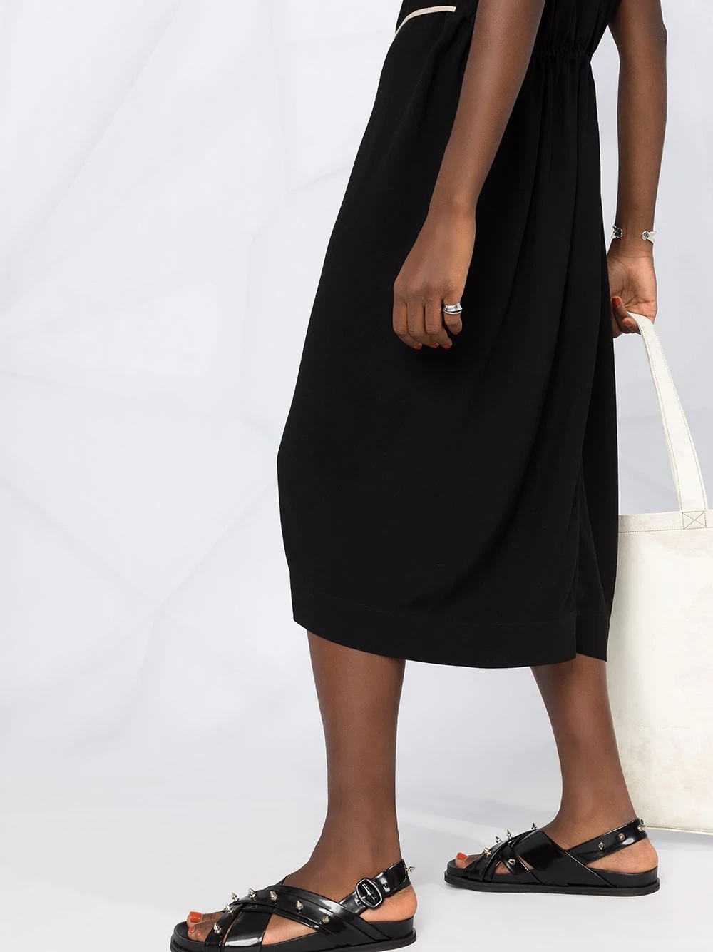 belted midi dress - 3