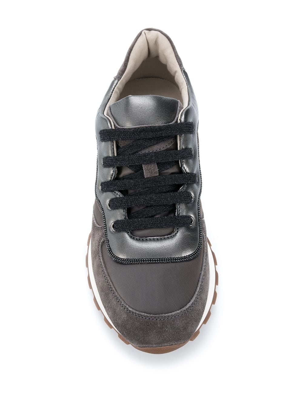 contrast-panel low top trainer - 4