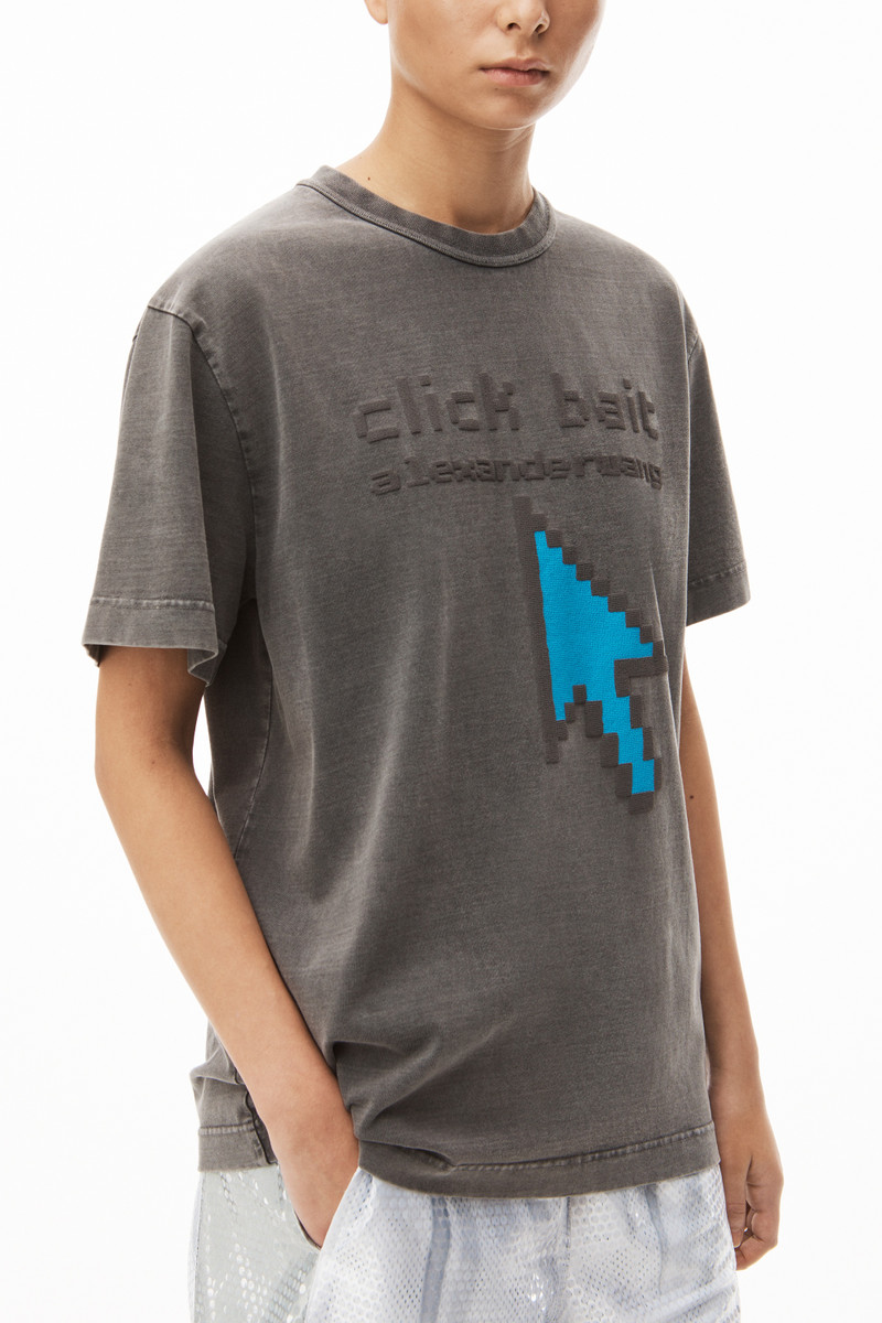 CLICKBAIT GRAPHIC TEE IN COMPACT JERSEY 3