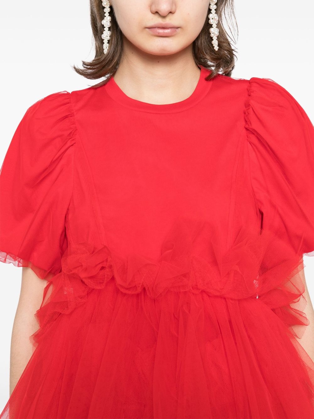 puff-sleeved T-shirt - 5