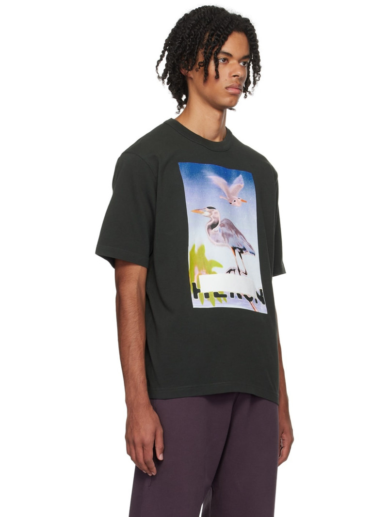 Black Censored Heron T-Shirt 2