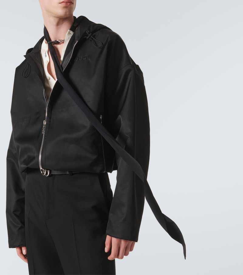 GUCCI Logo silk crêpe scarf outlook