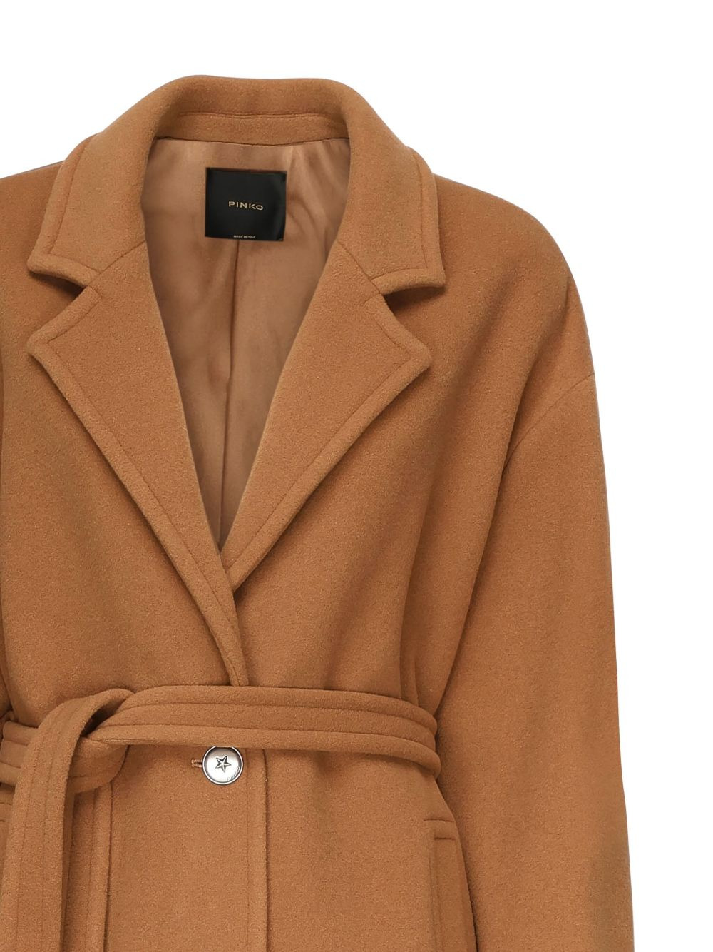 Chipster belted lapel coat - 3