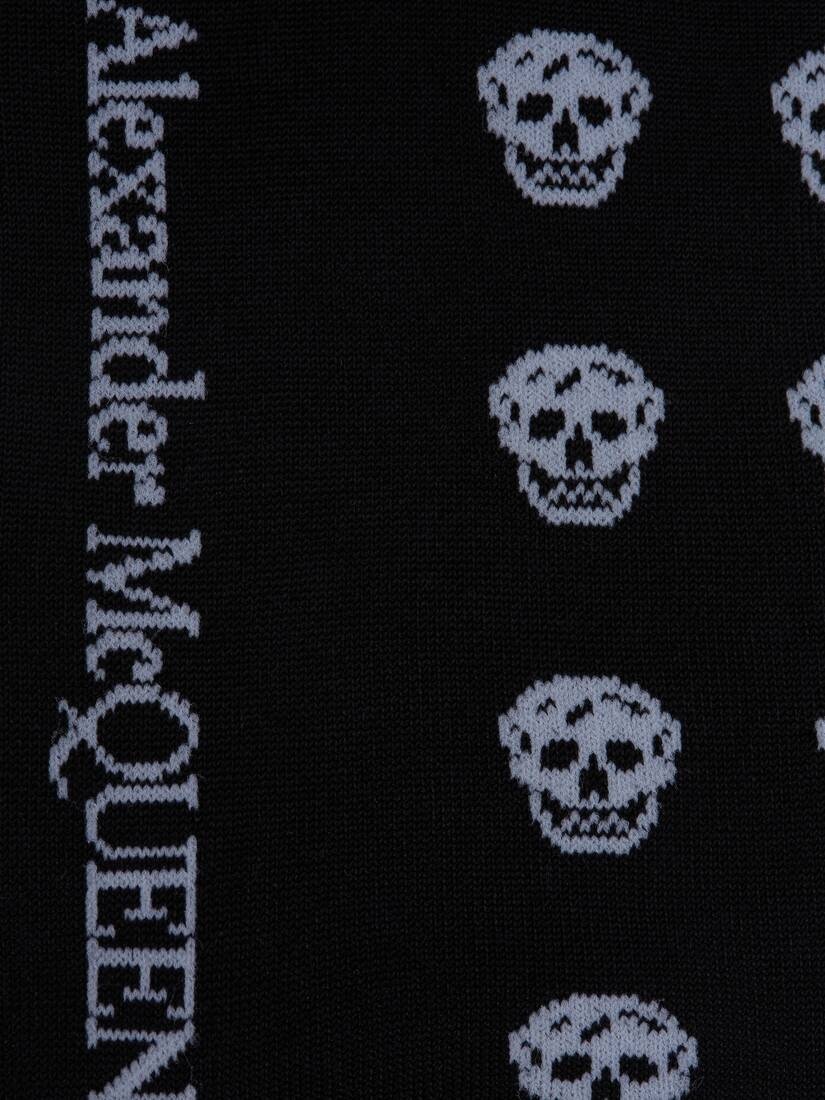 Short Skull Socks in Black - 2