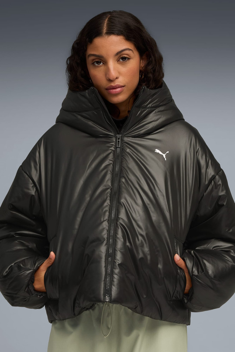 PUMA Shiny Hooded Padded Jacket Women outlook