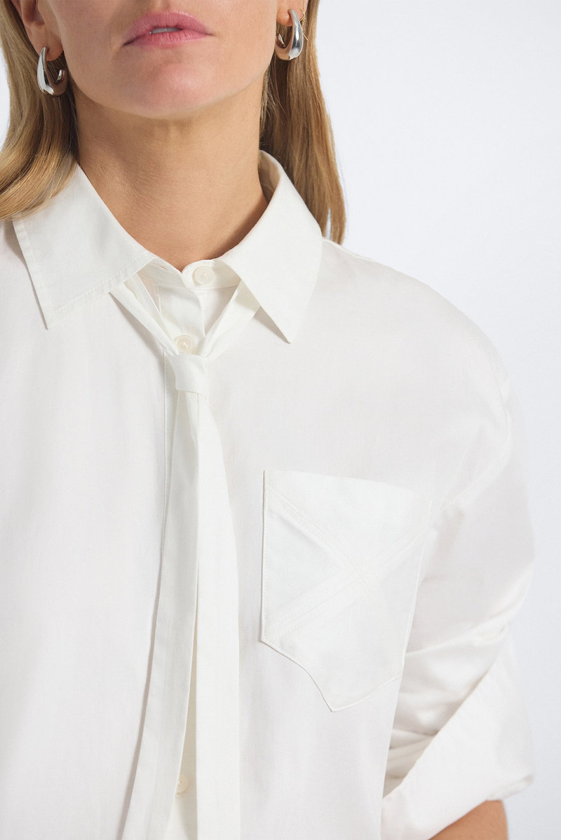 EDELINE BUTTON UP SHIRT WITH NECK TIE 2