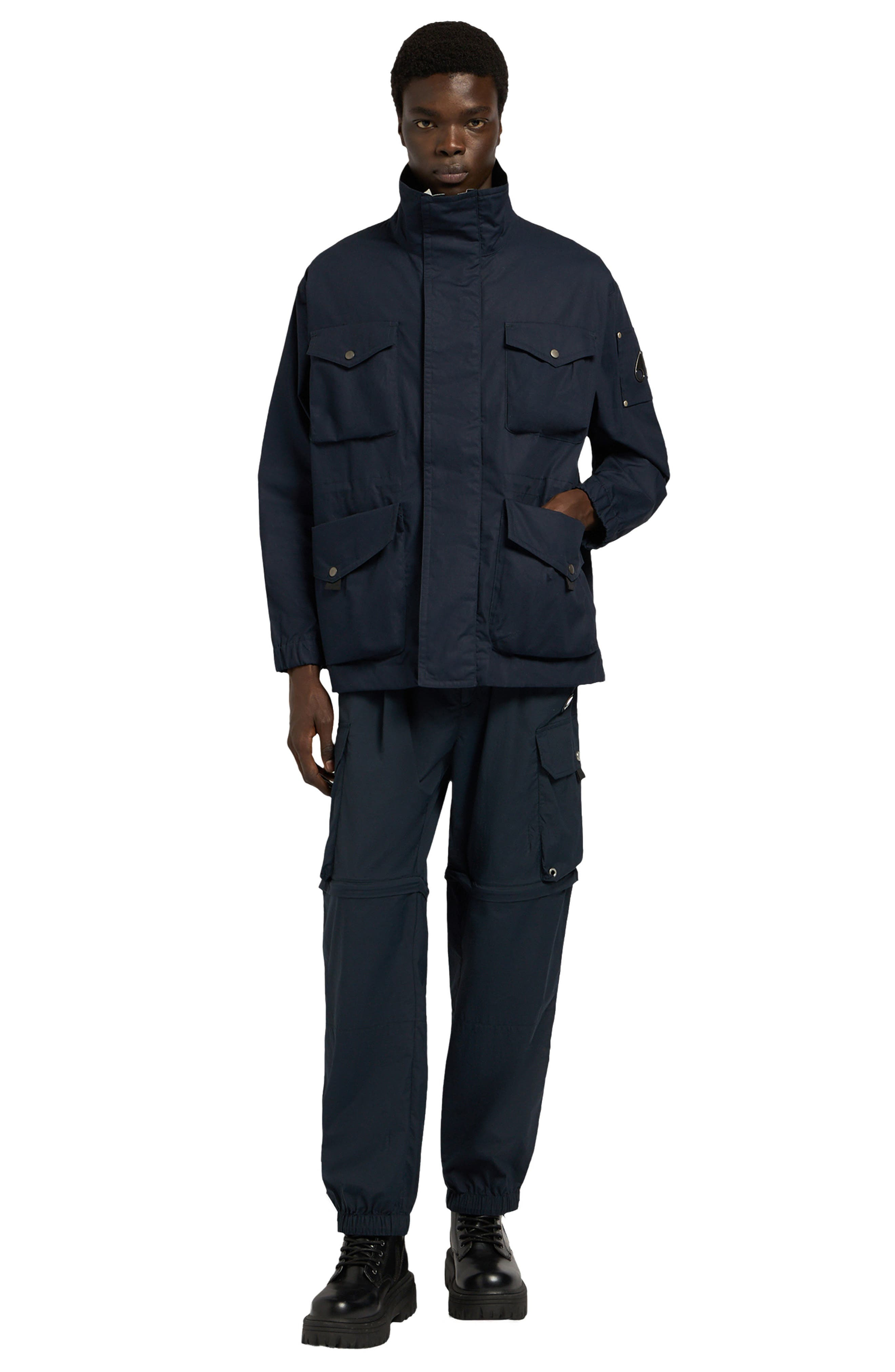 Moose Knuckles Hudson Utility Jacket in Navy W/Sea at Nordstrom - 8