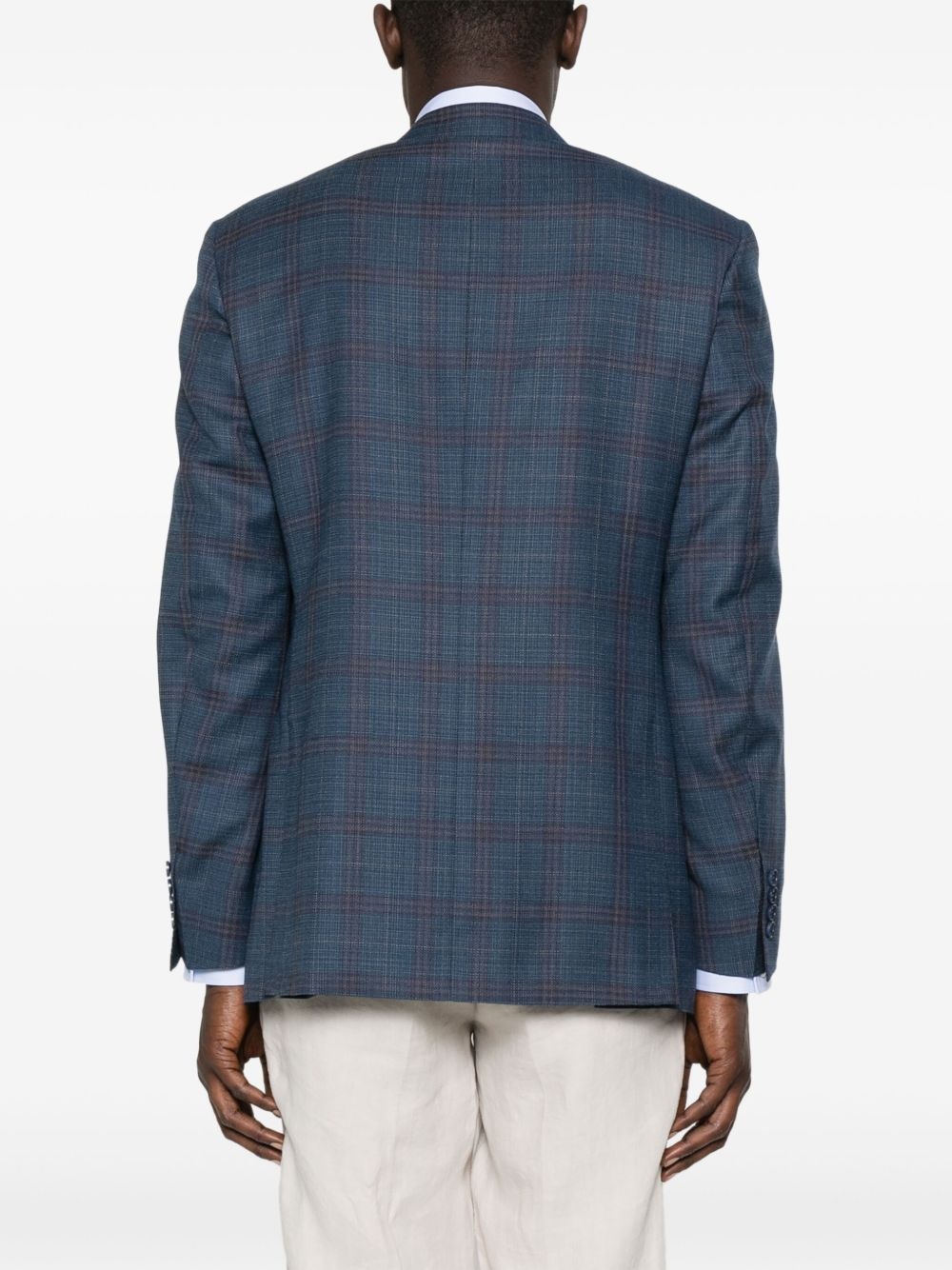 checked blazer - 4