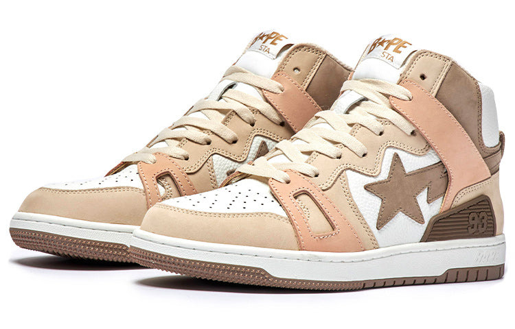 A BATHING APE Bape Sta 93 Hi 'Beige Brown' 1I20-191-011-BROWN - 2