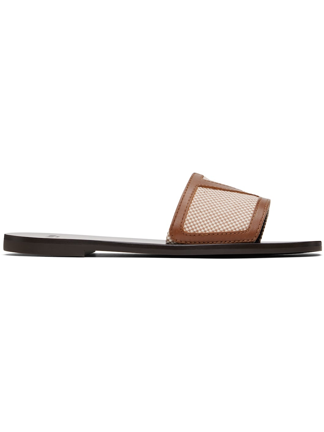 Off-White & Brown Viva Superstar Slide Sandals - 1