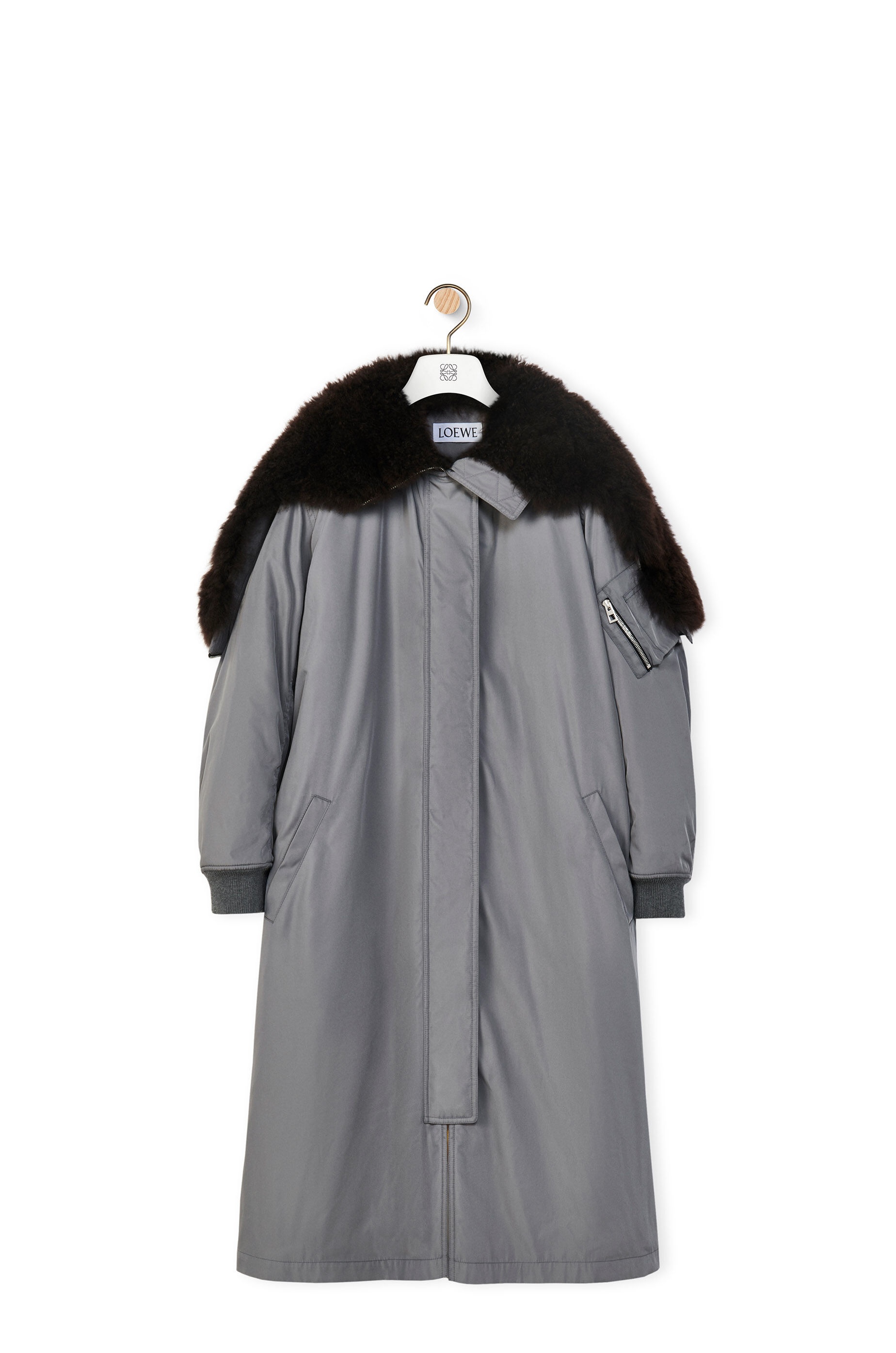 Hooded parka in nylon - 1
