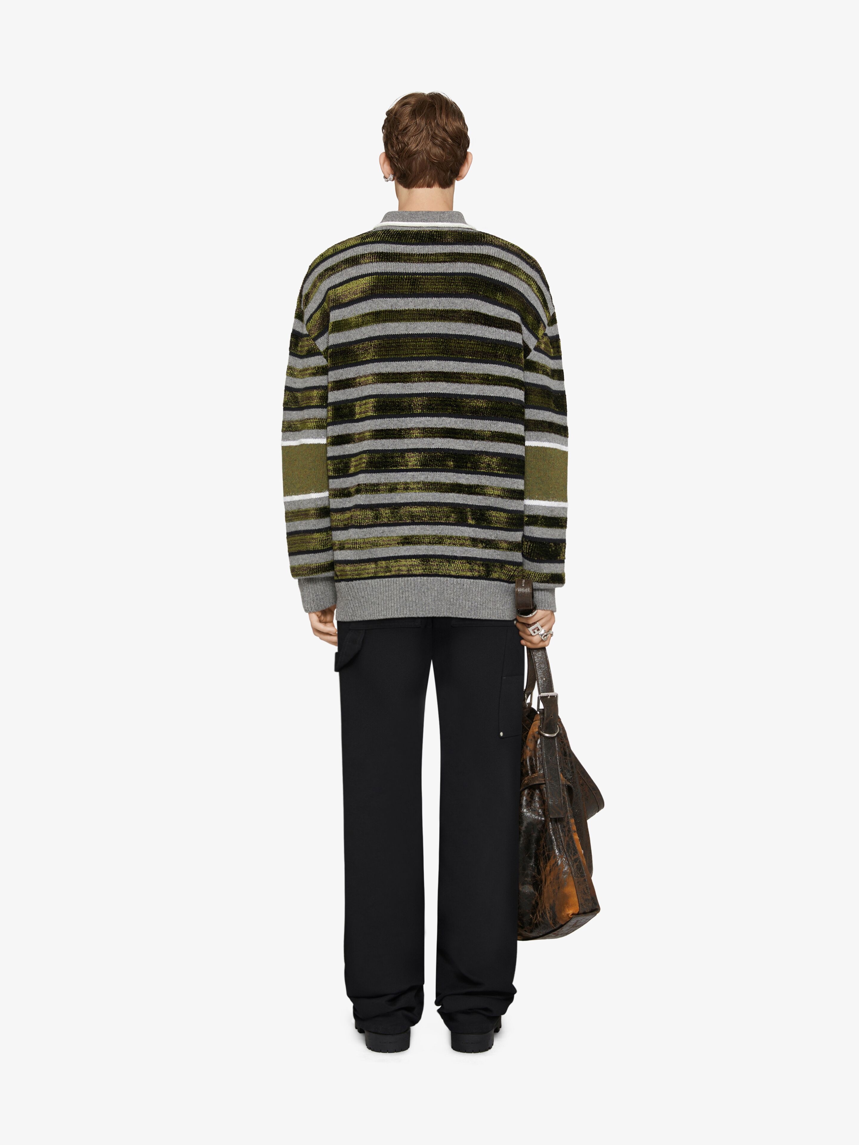 GIVENCHY SWEATER IN WOOL WITH STRIPES - 4