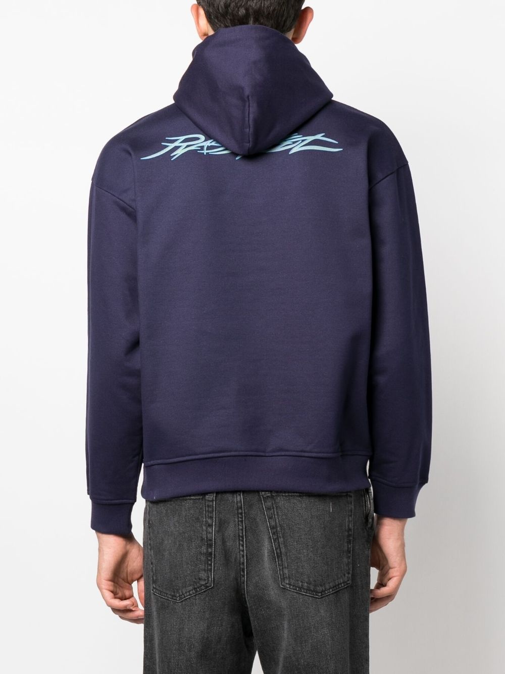 graphic-print cotton hoodie - 4