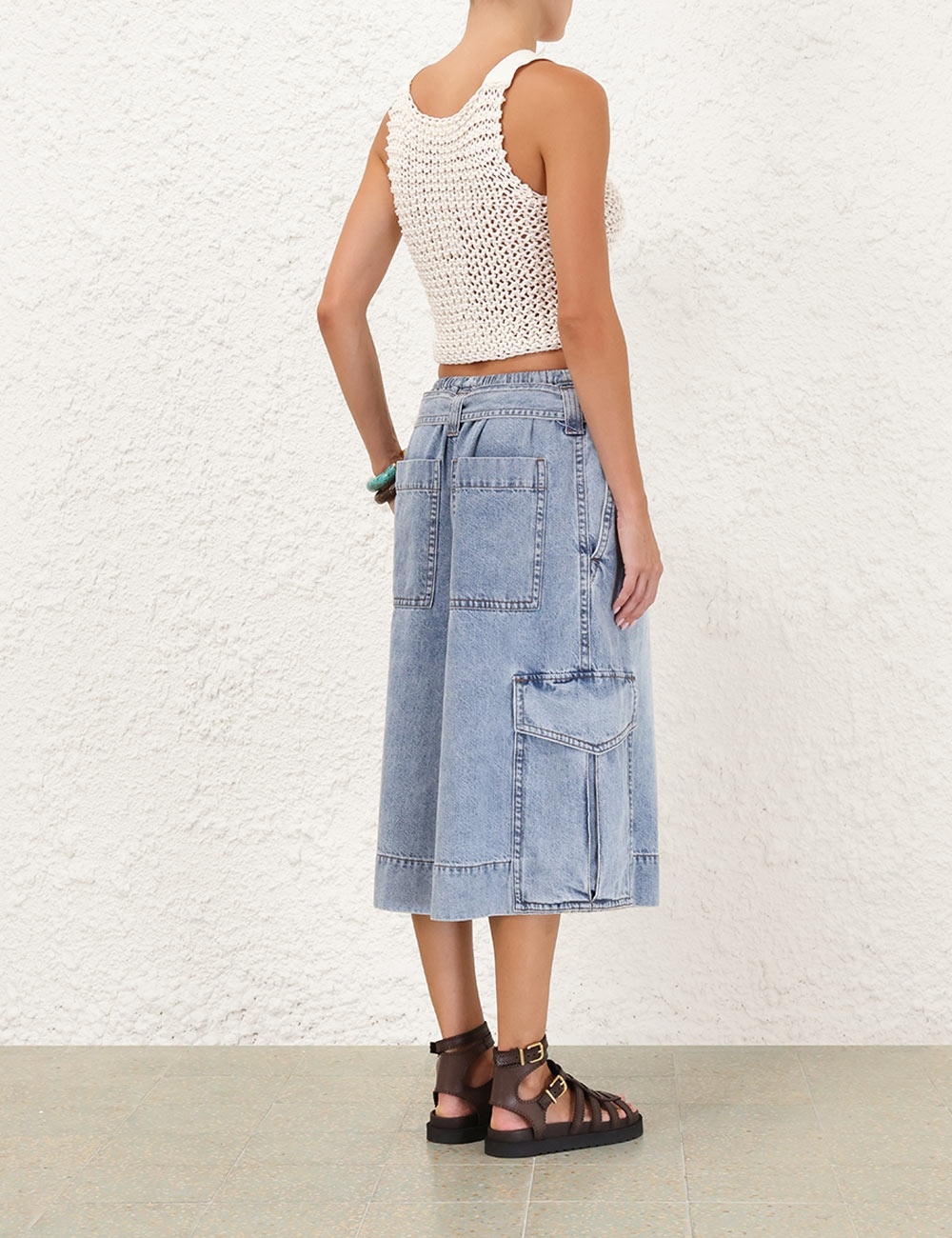 ILLUMINATE DENIM CARGO SHORT - 4