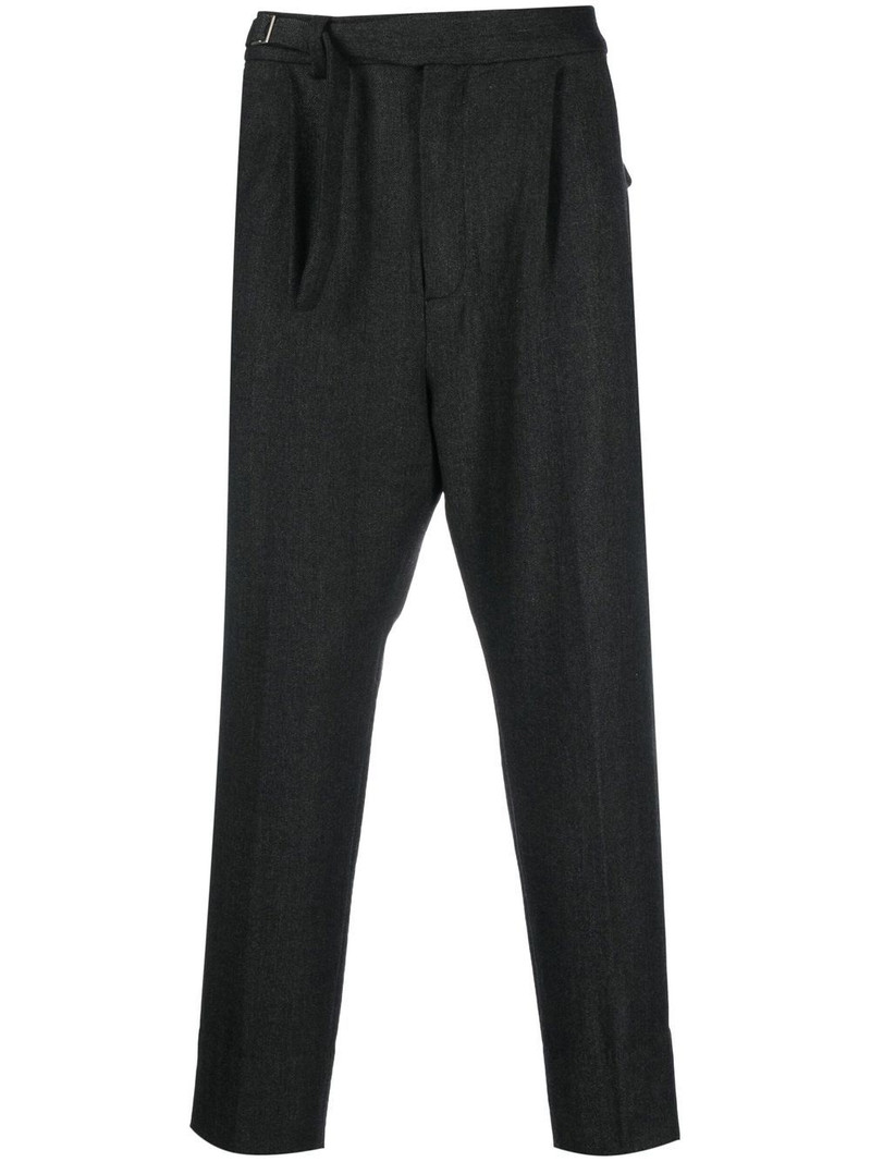 cropped tapered-leg trousers 1