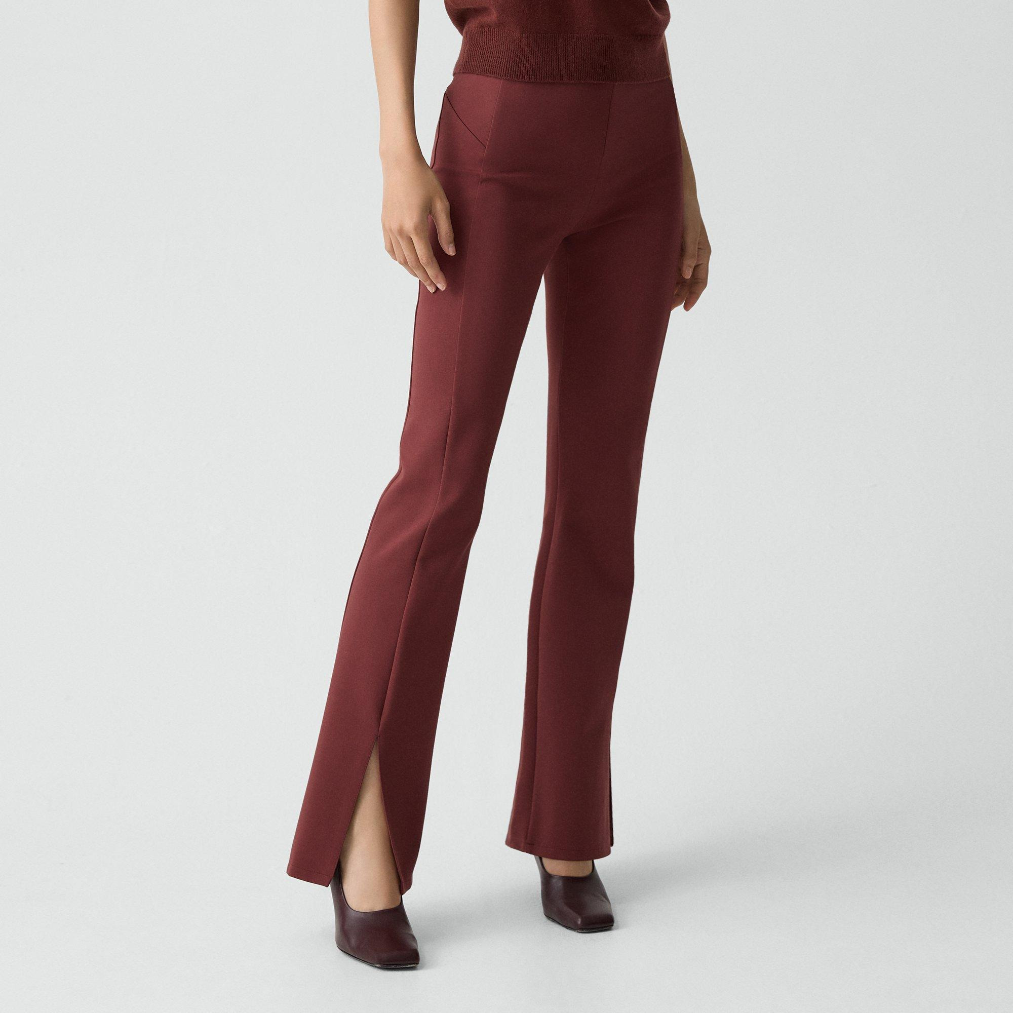 Flared Slit Legging in Motion Ponte - 5