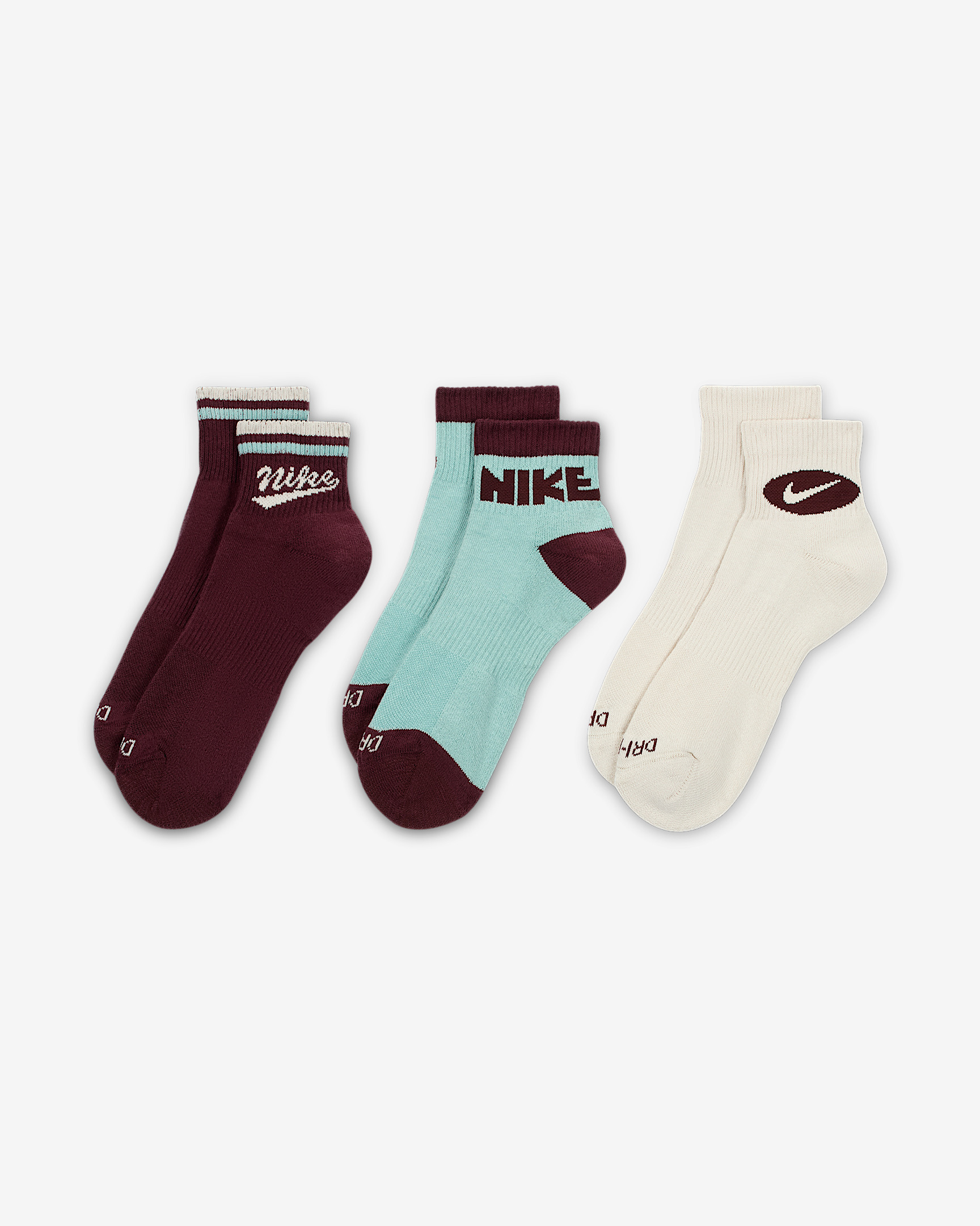 Nike Everyday Plus Ankle Socks (3 Pairs) - 2