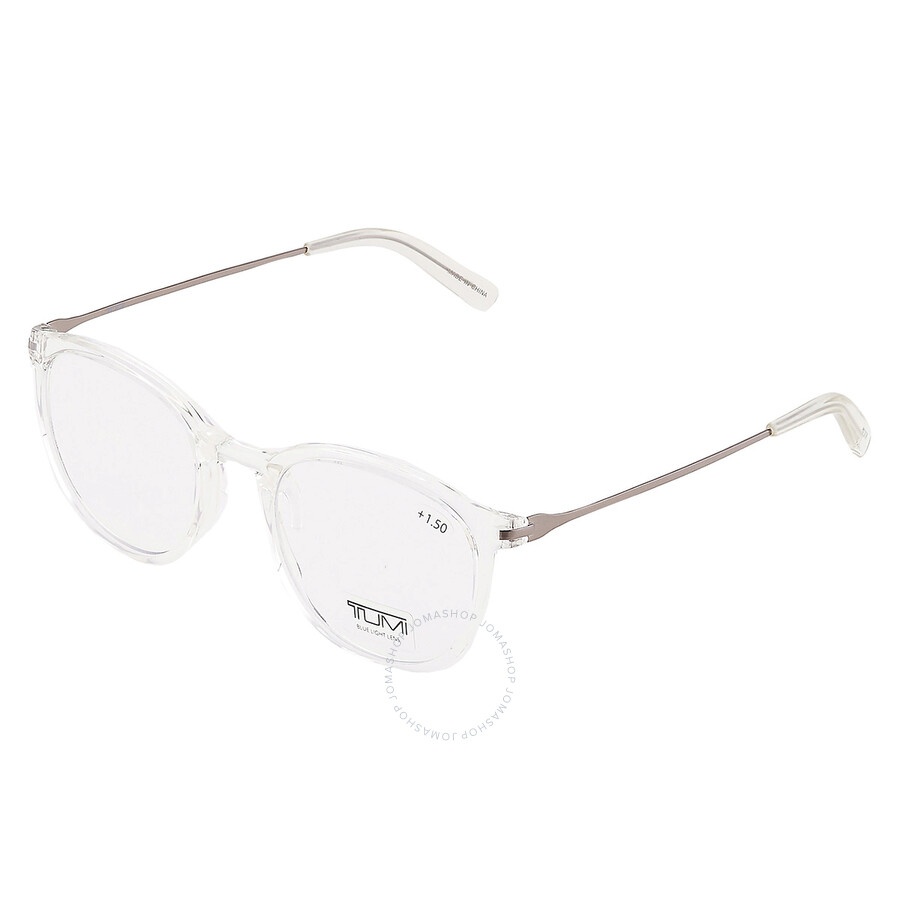 Tumi - Tumi Reading Oval Men's Eyeglasses VTU801 CRY 50 +1.50 - 3