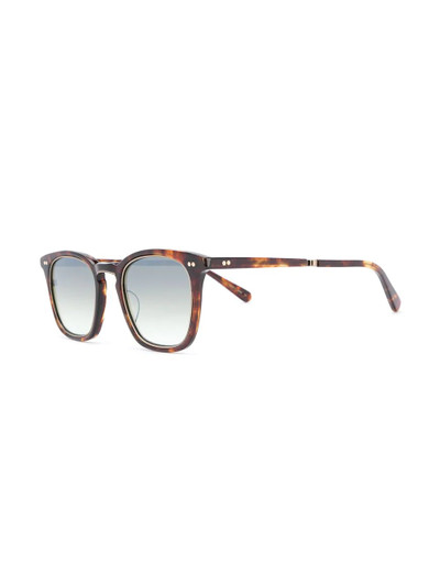 Garrett Leight square-frame mirrored sunglasses outlook