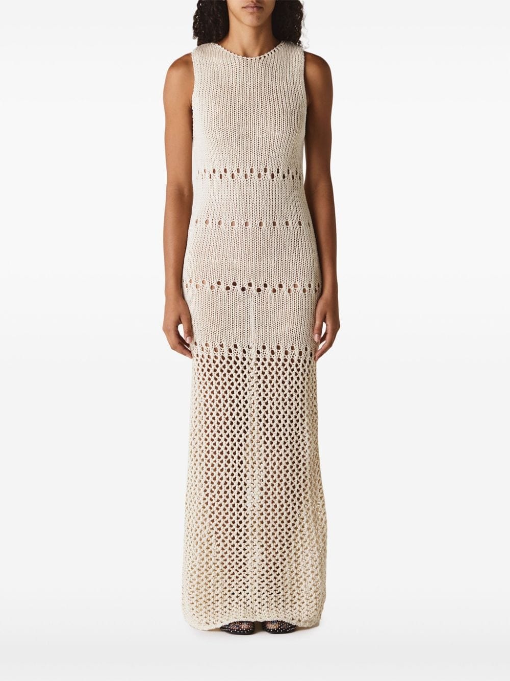 pointelle fractus knitted dress - 3